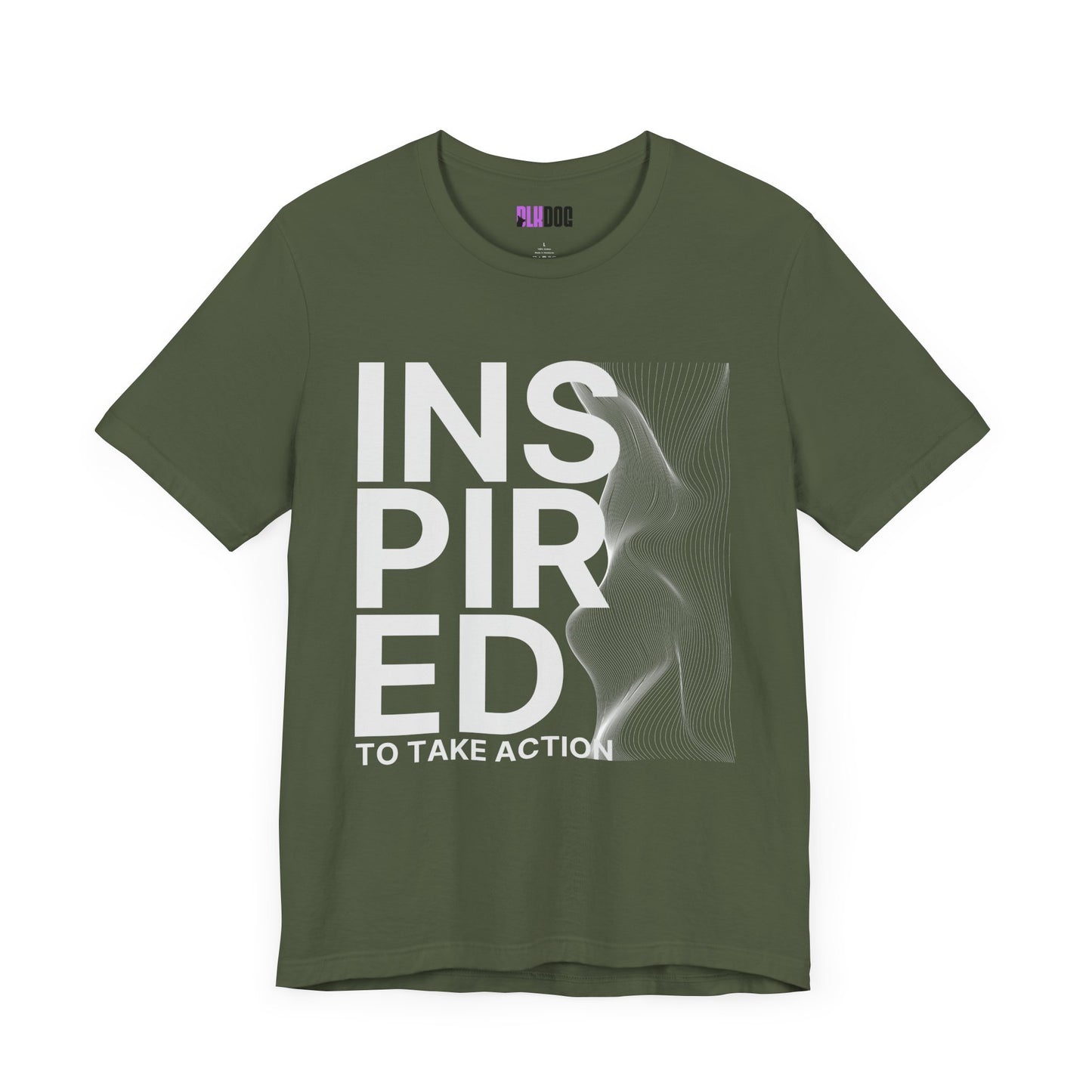 Inspired to Take Action T-Shirt, Motivational Graphic Tee, Unisex Jersey Shirt, Positive Vibes Apparel, Activewear Gift, Empowerment