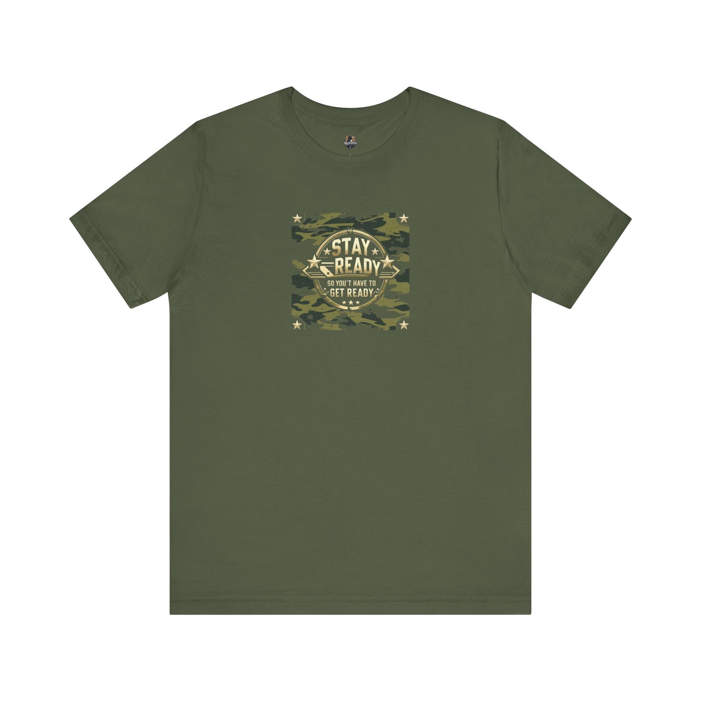 Camo Stay Ready Tee, Casual Unisex T-Shirt for Everyday Wear, Gift for Friends, Outdoor Adventures, Military Style Shirt