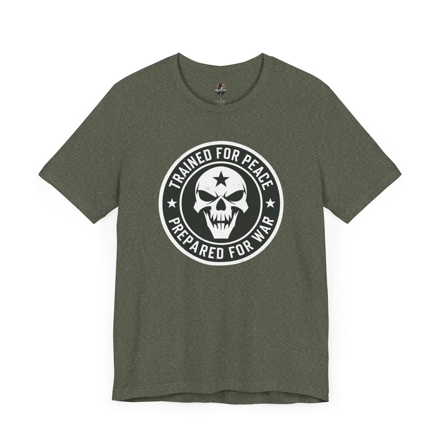 Trained for Peace. Prepared for War Graphic Tee, Unisex Short Sleeve Shirt, Military Tee, Casual Wear, Gift for Veterans