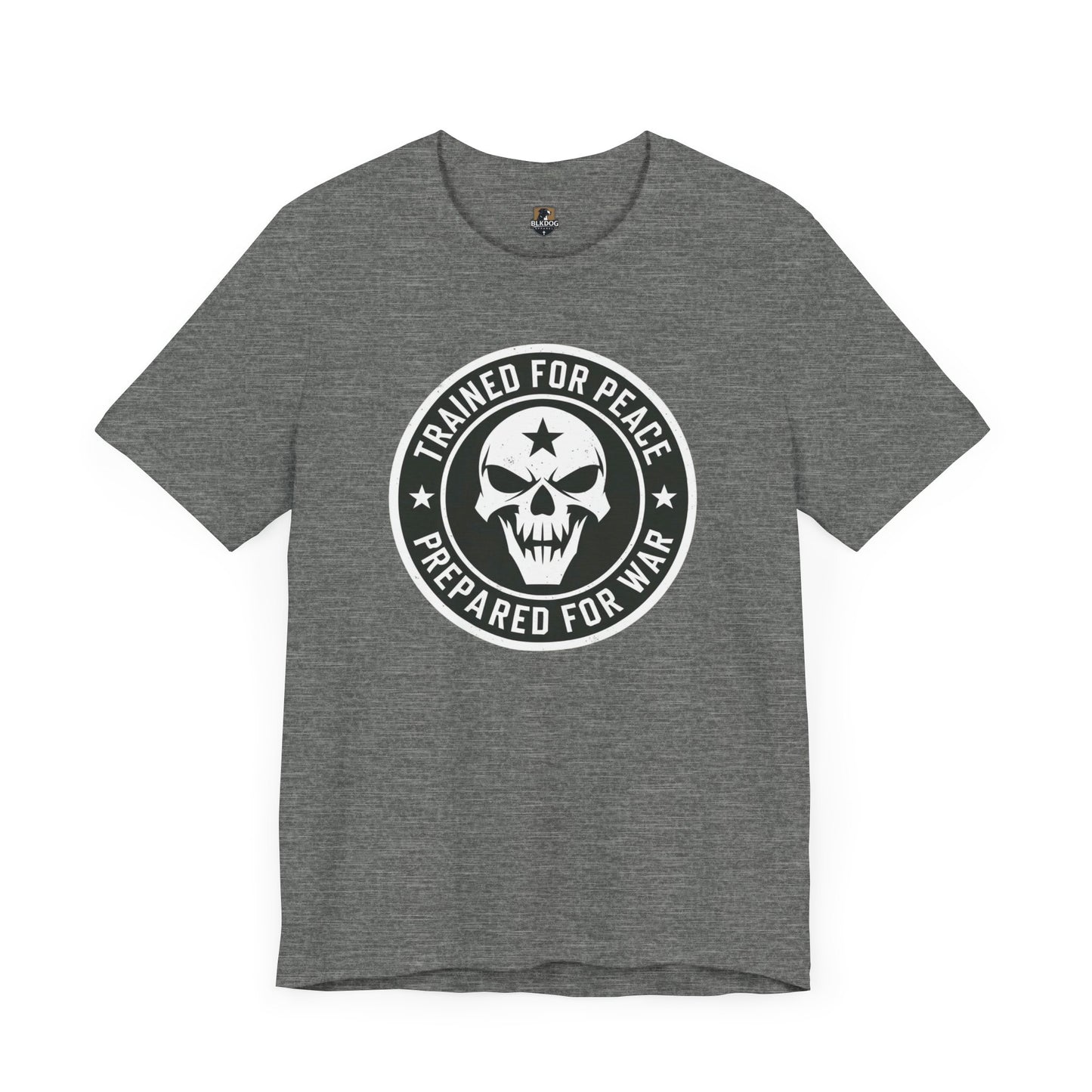 Trained for Peace...Prepared for War Unisex Tee, Casual Cotton Shirt, Graphic T-Shirt, Statement Top, Gift for Activists, Comfortable Wear