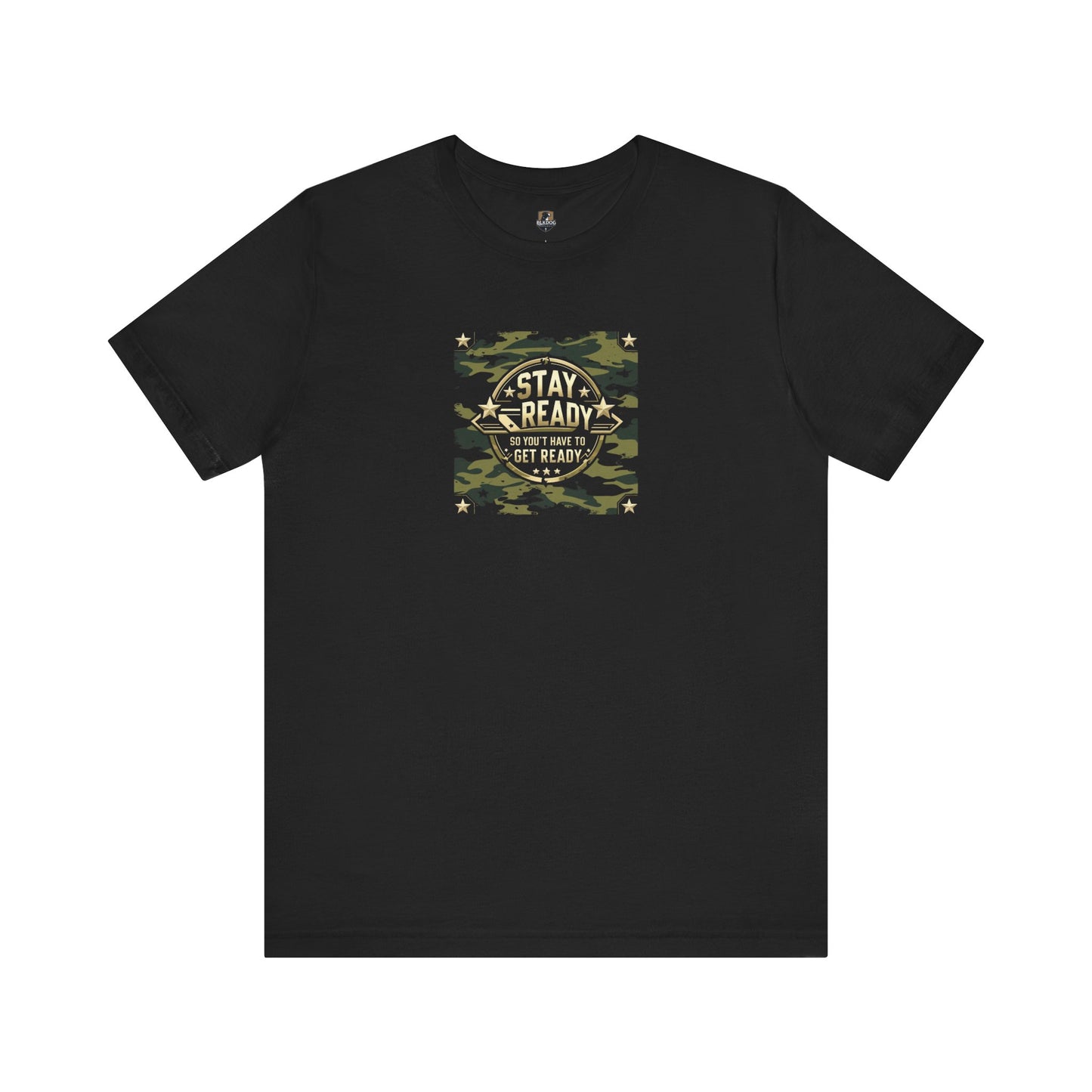 Camo Stay Ready Tee, Casual Unisex T-Shirt for Everyday Wear, Gift for Friends, Outdoor Adventures, Military Style Shirt