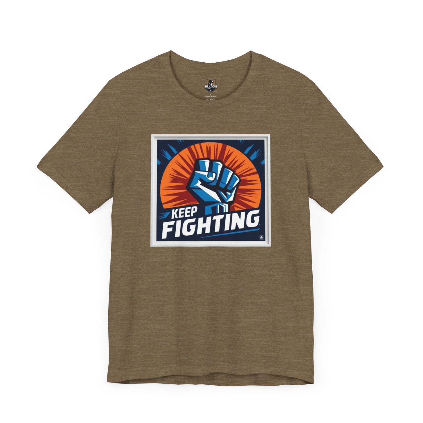 Keep Fighting Unisex Short Sleeve Tee - Inspirational Graphic T-Shirt for Motivation & Support