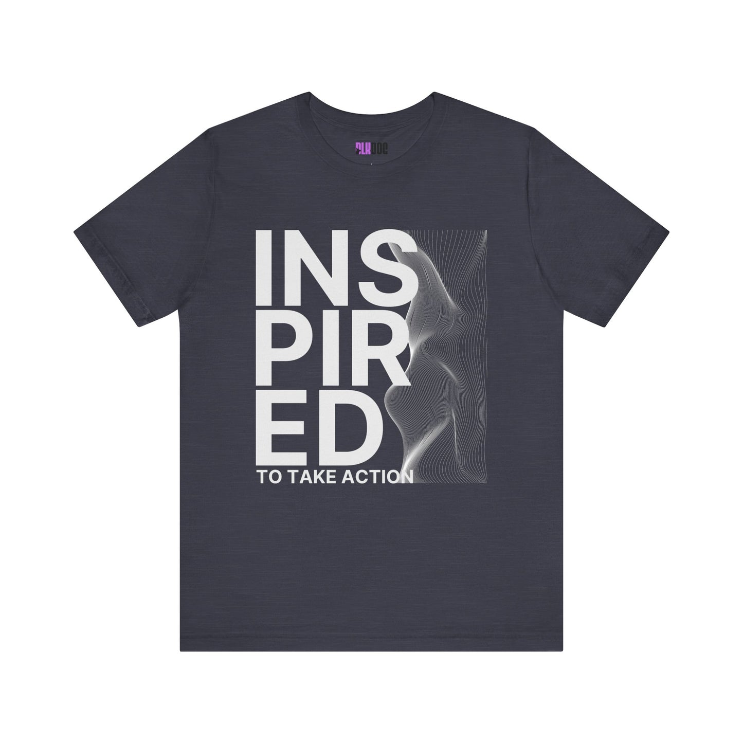 Inspired to Take Action T-Shirt, Motivational Graphic Tee, Unisex Jersey Shirt, Positive Vibes Apparel, Activewear Gift, Empowerment