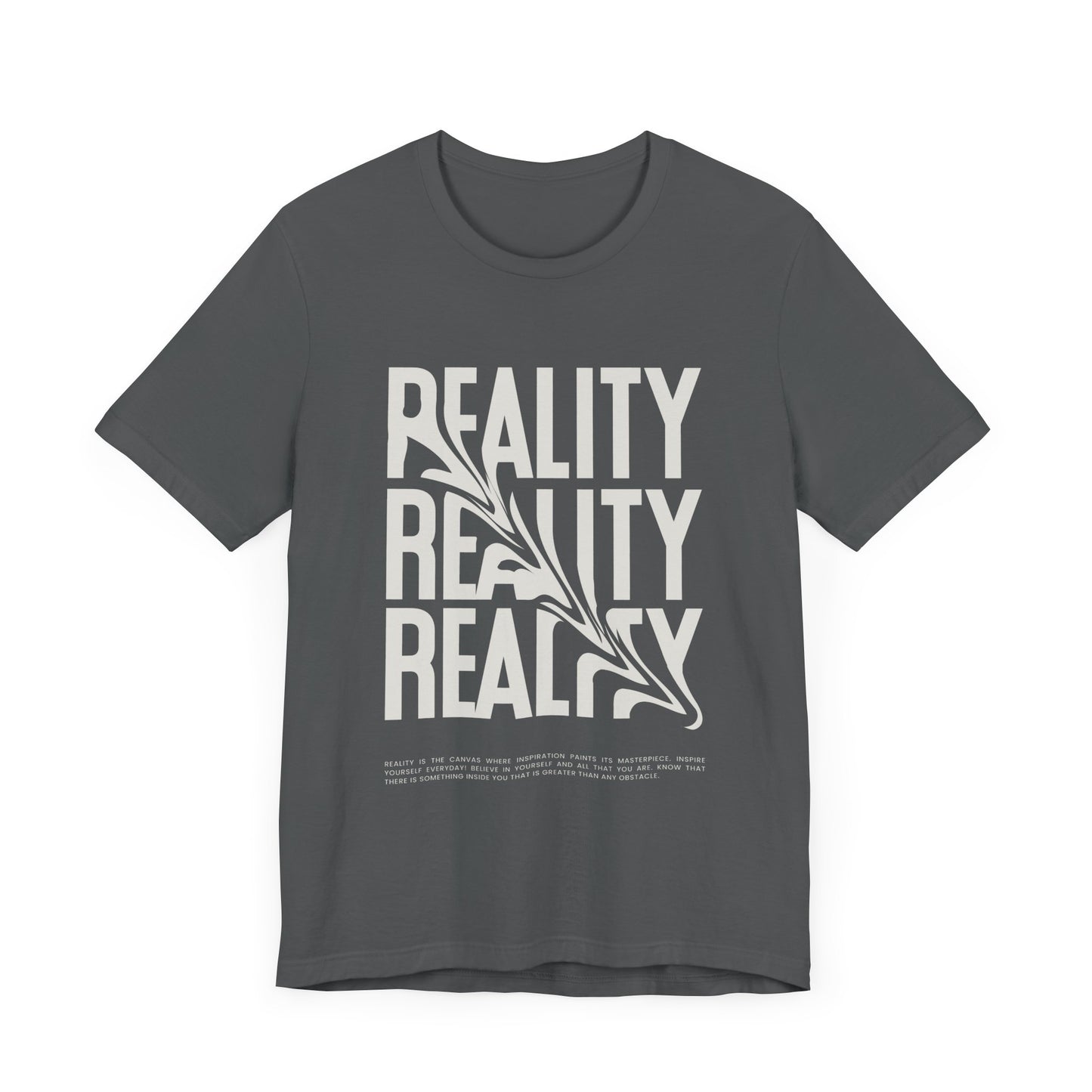 Skewed Reality Unisex Tee, Graphic T-Shirt, Abstract Design, Black and White Shirt, Unique Gift