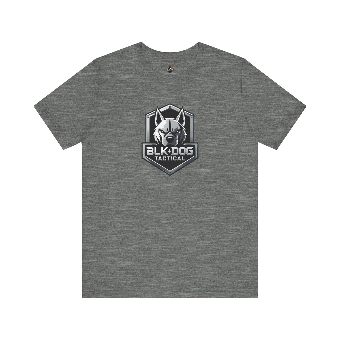 Tactical Graphic Tee - BLKDOG Tactical Design, Unisex Shirt for Dog Lovers, Gift for Pet Owners, Outdoor Adventure Wear, Casual Style