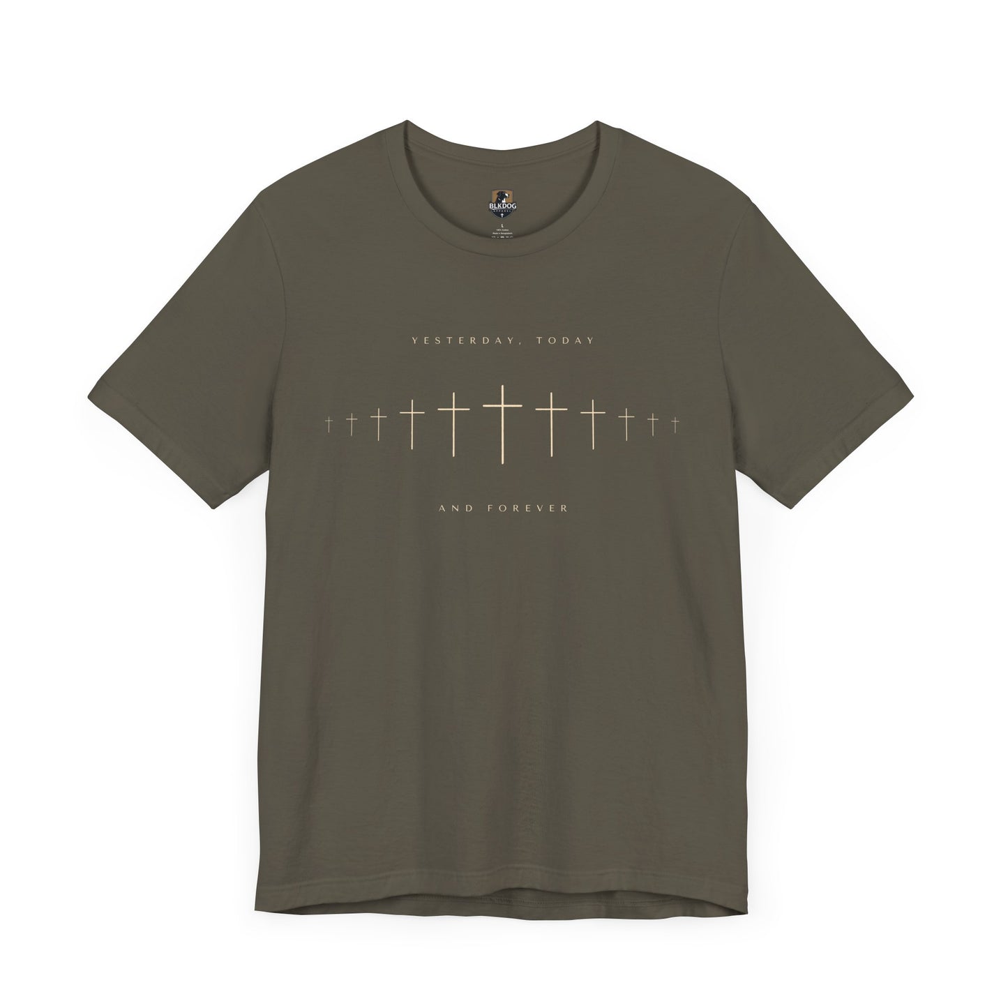 Christian T-Shirt, Jesus Yesterday Today Forever Tee, Religious Apparel, Unisex Shirt, Faith Gift, Christian Clothing