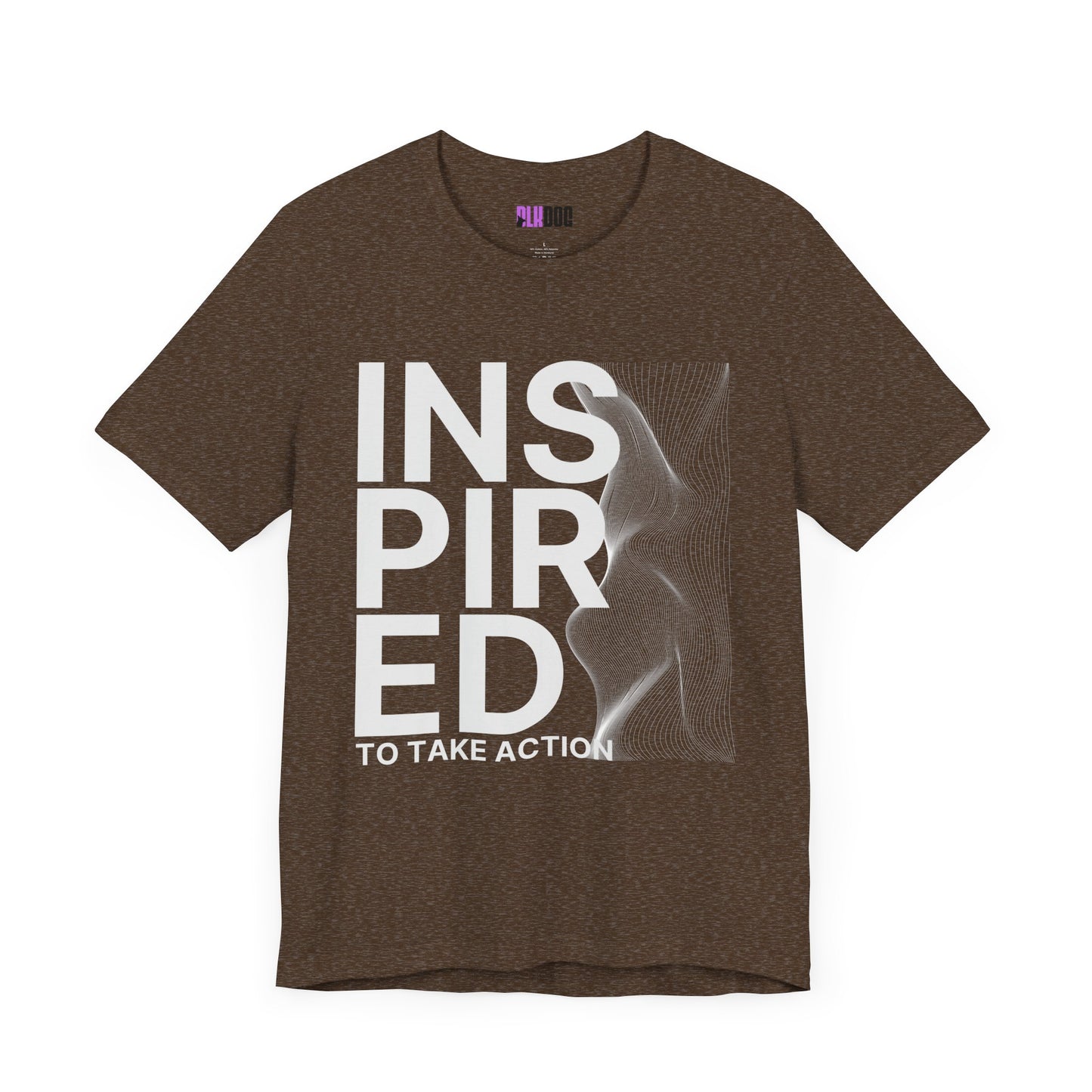 Inspired to Take Action T-Shirt, Motivational Graphic Tee, Unisex Jersey Shirt, Positive Vibes Apparel, Activewear Gift, Empowerment