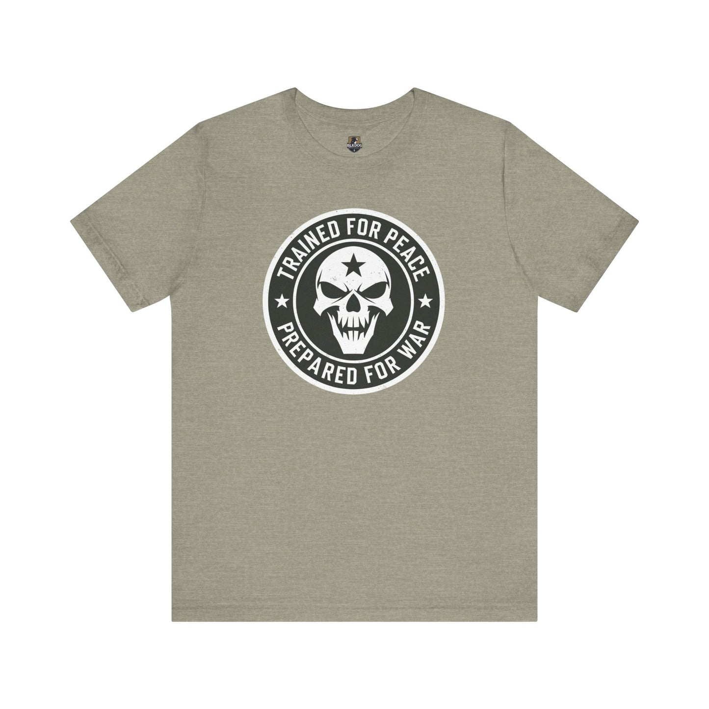 Trained for Peace...Prepared for War Unisex Tee, Casual Cotton Shirt, Graphic T-Shirt, Statement Top, Gift for Activists, Comfortable Wear