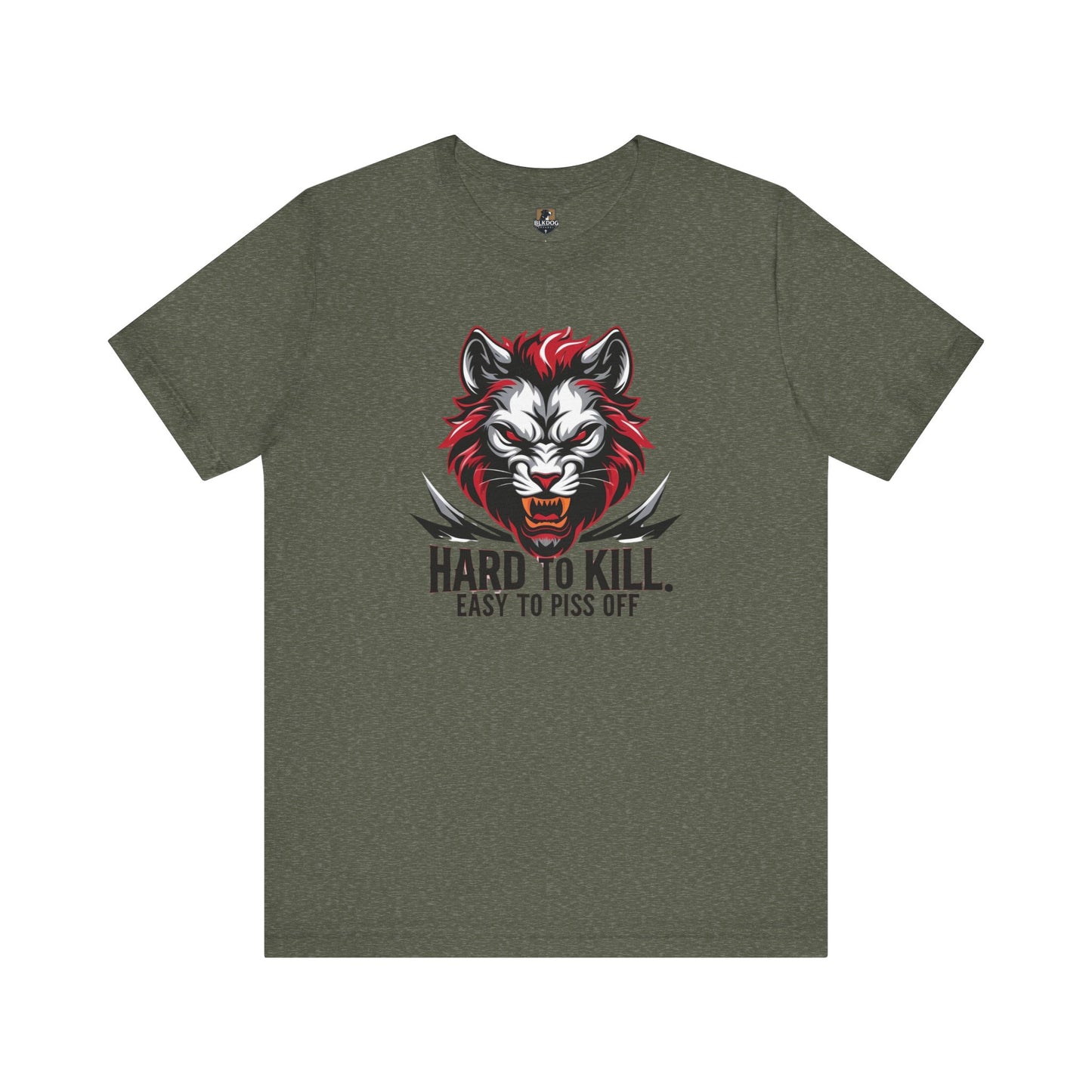 Hard to Kill Graphic Tee, Funny T-Shirt for Tough Individuals, Unisex Short Sleeve Top for Gift, Casual Wear, Streetwear
