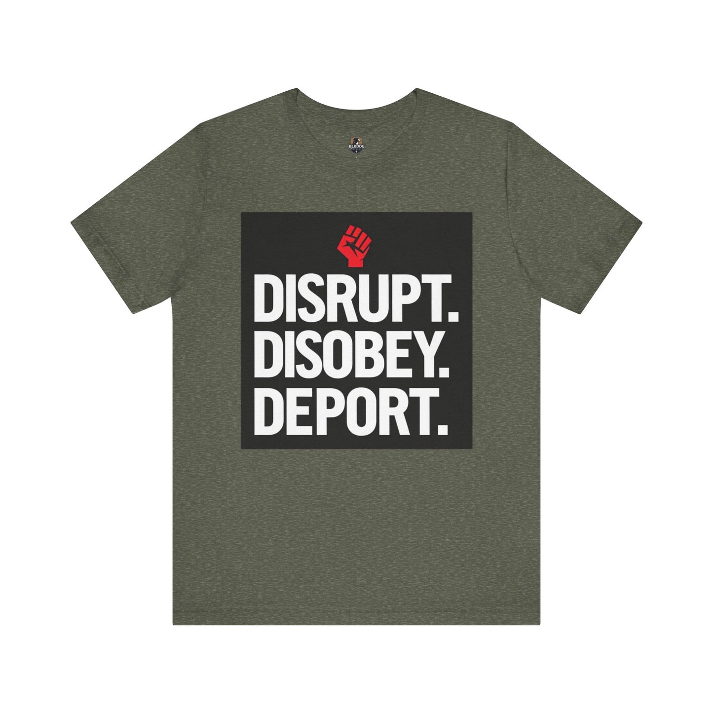 Empowering Message Tee - Disrupt. Disobey. Deport. Unisex T-Shirt, Activist Apparel, Protest Wear, Gift for Advocates