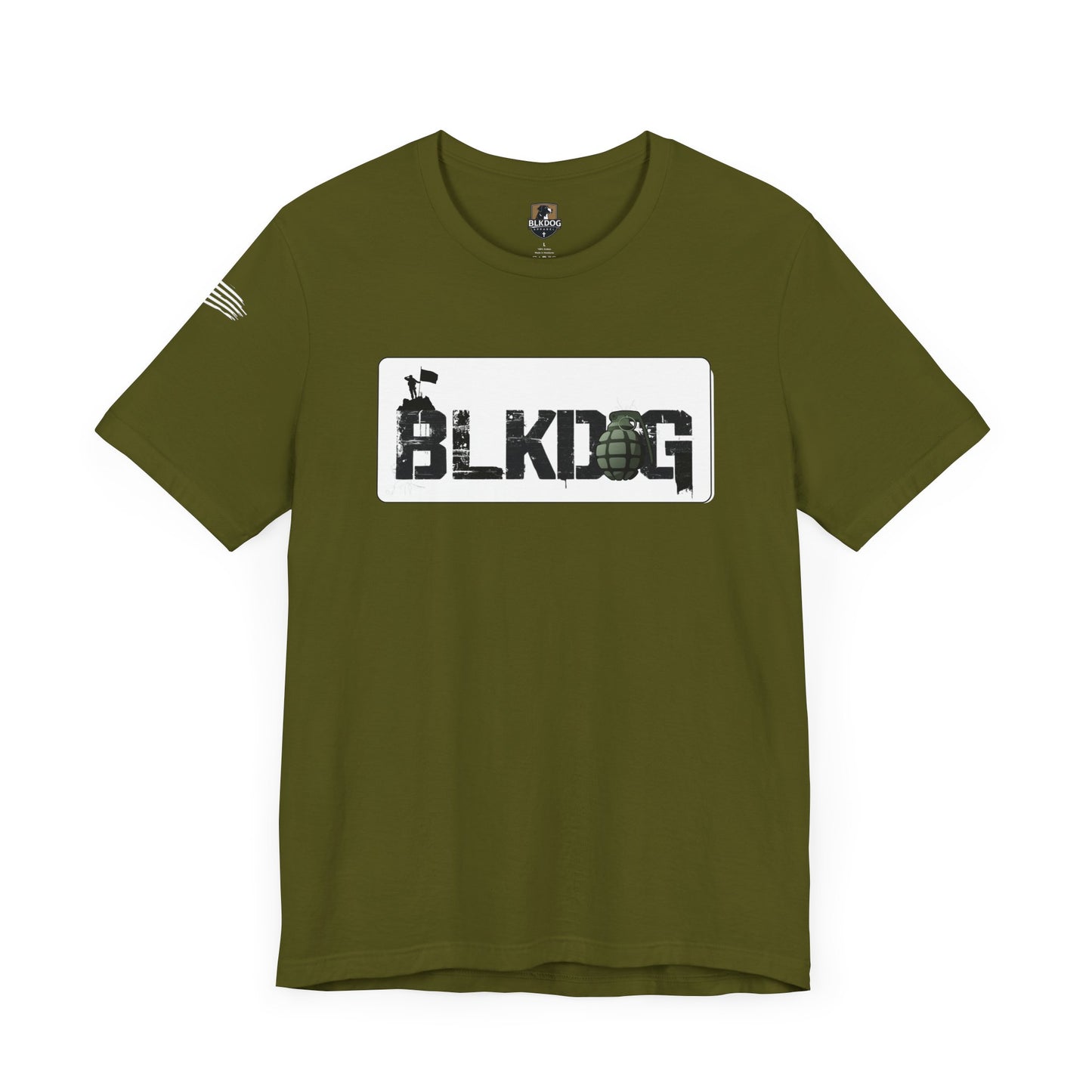BLKDOG Graphic Unisex Short Sleeve Tee - Military Style Tee