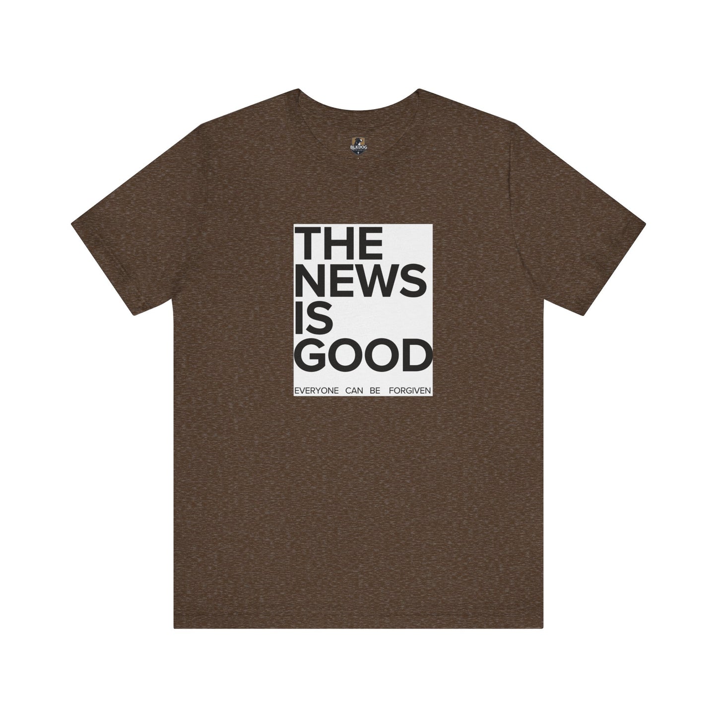 Forgiveness News Unisex Tee, Inspirational T-Shirt, Positive Vibes Top, Good News Shirt, Forgiveness Journalist Gift