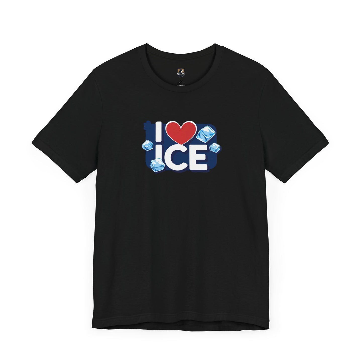 I Love Ice - Cool Unisex Jersey Tee, Fun Summer Casual Wear, Unique Gift for Ice Lovers, Cute Graphic T-Shirt, Festival Fashion