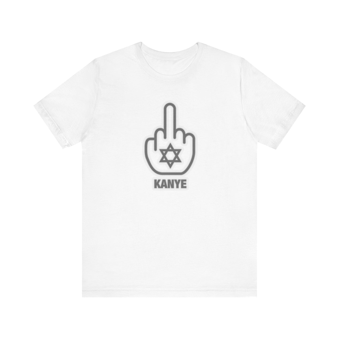 F Kanye - Middle Finger with Star of David - Tee Fight against Antisemitism