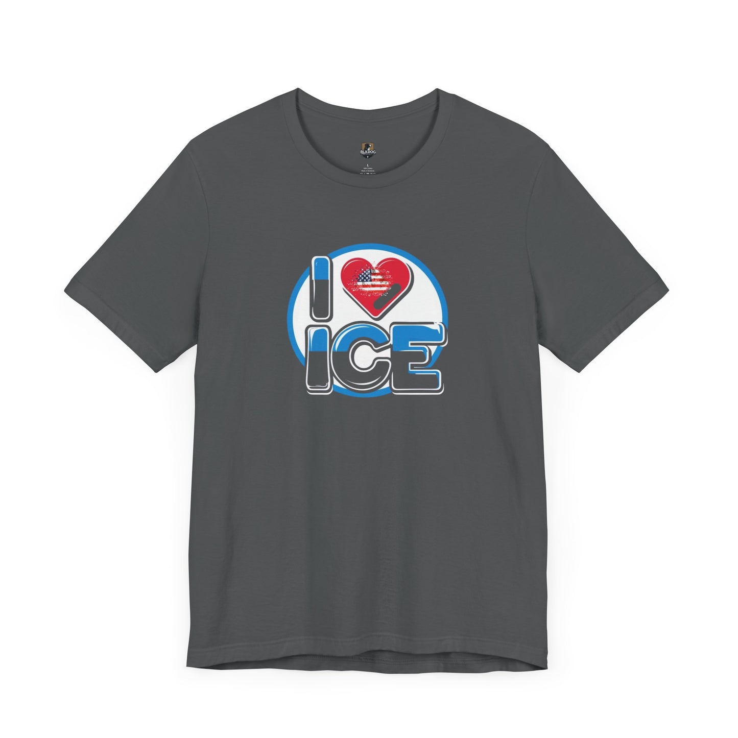 I Love Ice Graphic Tee, Fun Winter Shirt, Cool Gift for Ice Skaters, Cozy Casual Wear, Perfect for Holidays