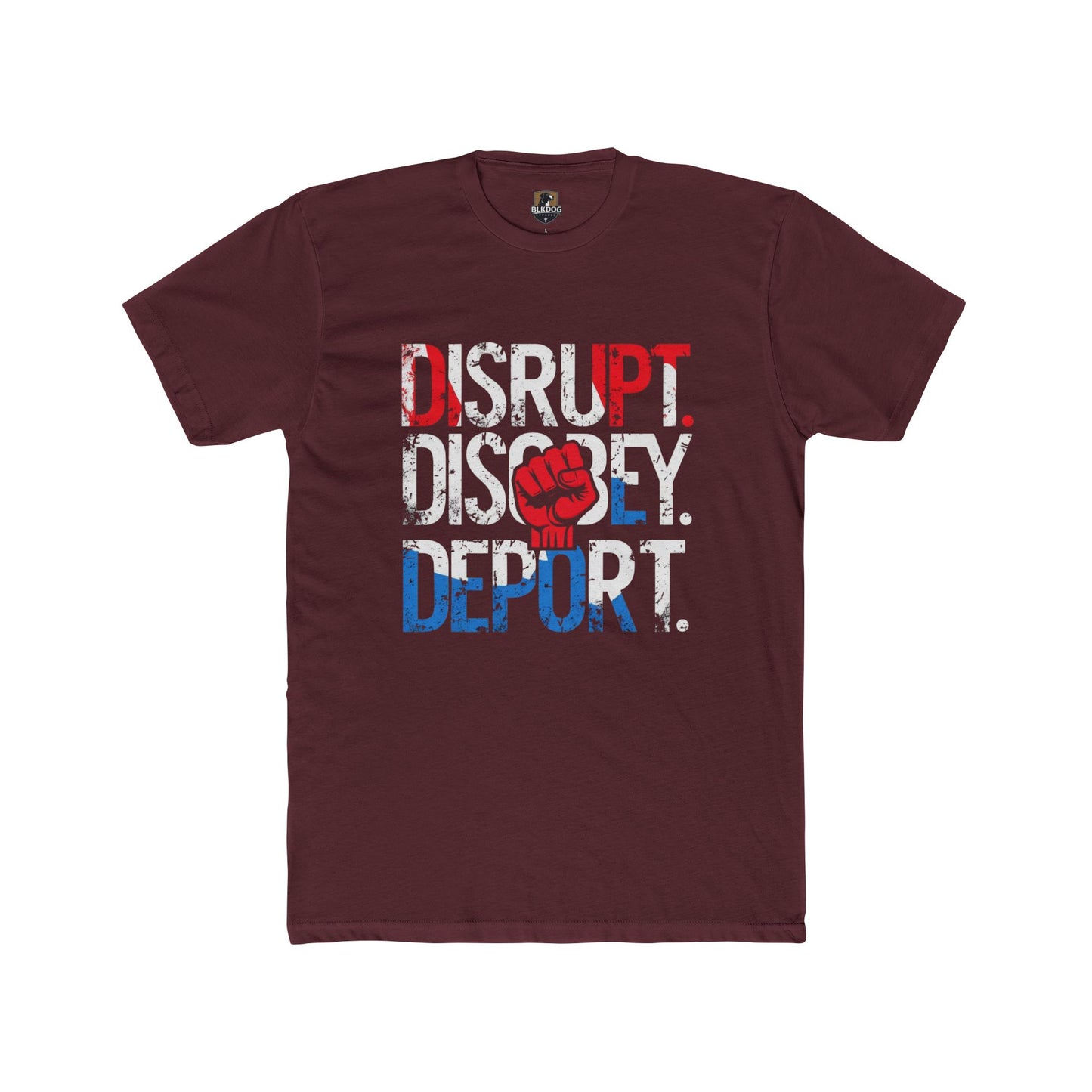 Bold Message Unisex Tee - Disrupt, Discover, Deport - Statement Shirt for Activists, Casual Wear, Gift Idea