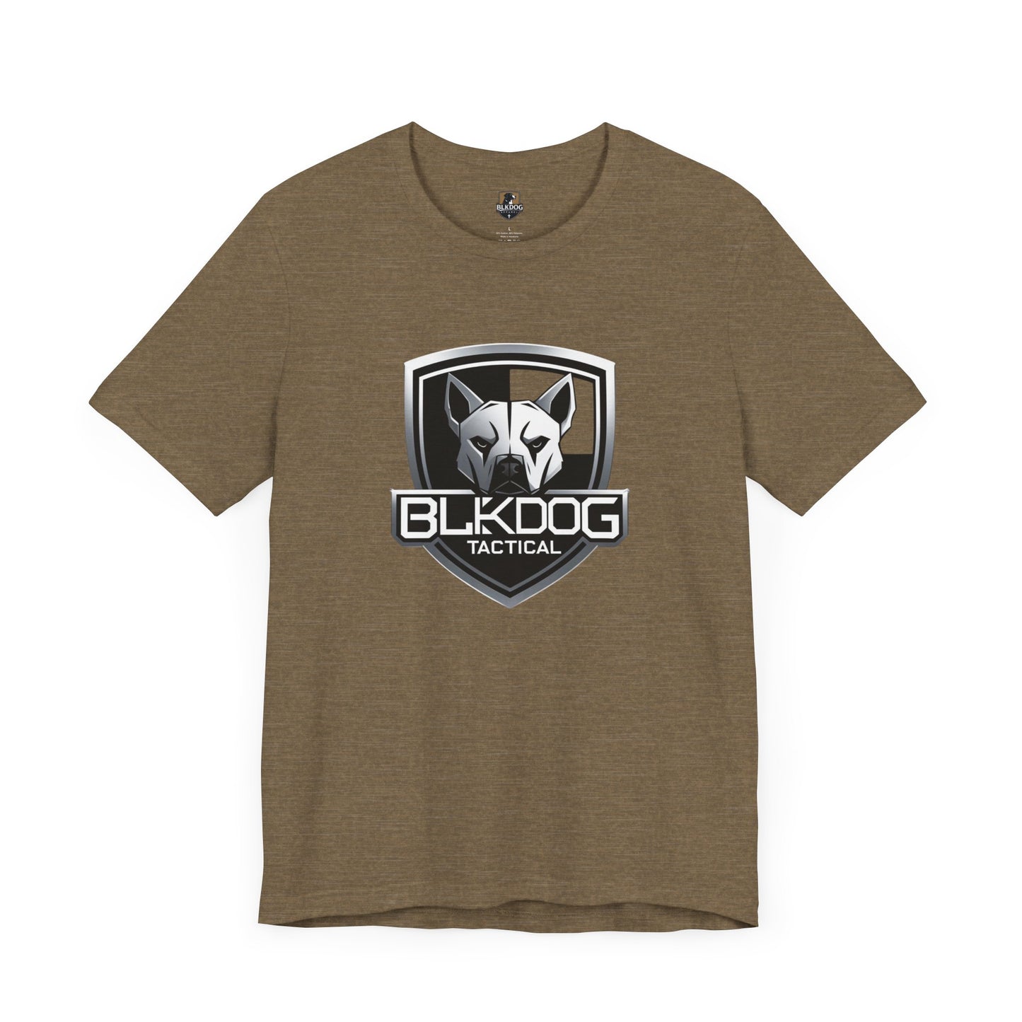 BLKDOG Tactical Unisex Jersey Tee, Graphic Tee, Casual Wear, Gift for Dog Lovers, Military Inspired, Everyday Comfort