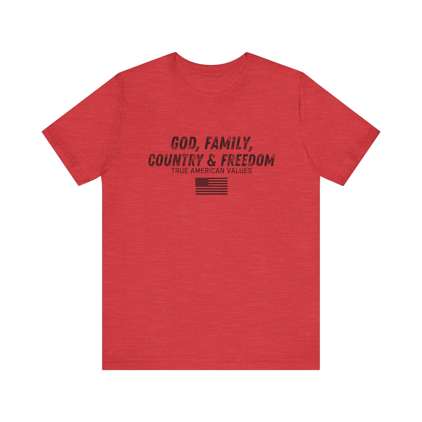 God Family Country Freedom Unisex Tee, Patriotic America Shirt, USA Independence Day Top, American Pride Tshirt, 4th of July Gift
