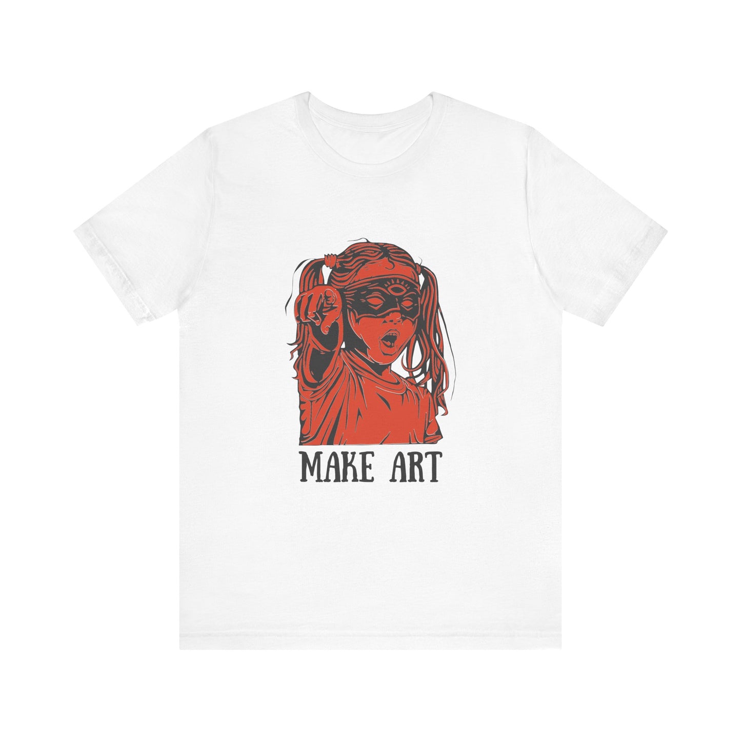 Make Art T-Shirt, Artist Tee, Creative Unisex Shirt, Graphic Design Top, Artistic Gift