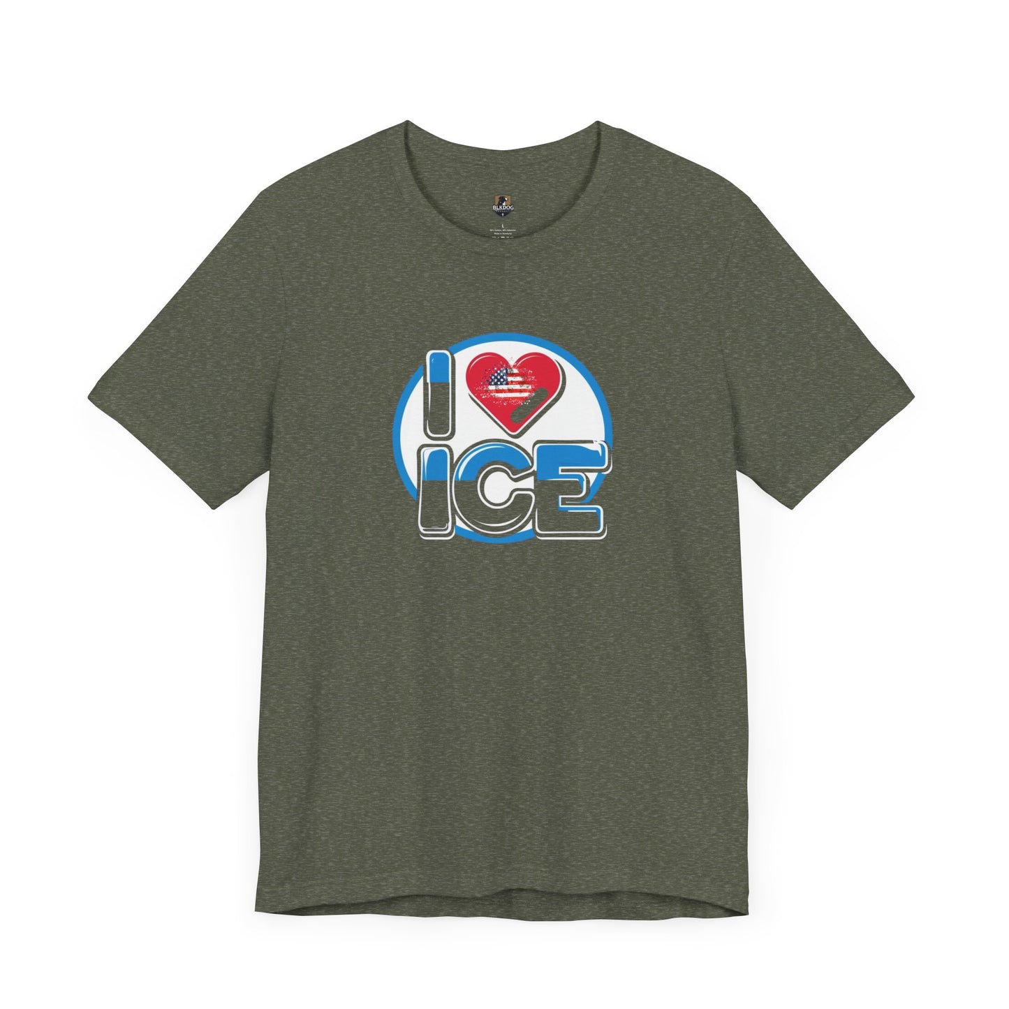 I Love Ice Graphic Tee, Fun Winter Shirt, Cool Gift for Ice Skaters, Cozy Casual Wear, Perfect for Holidays