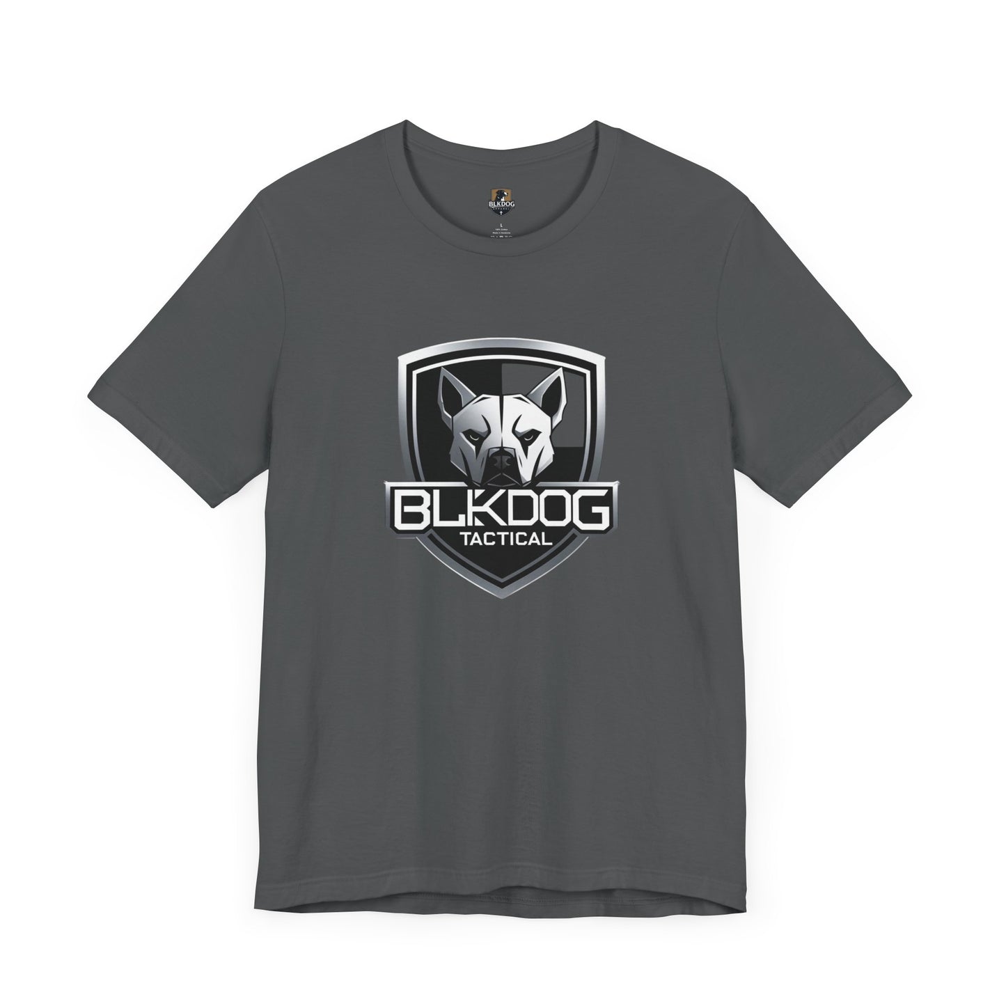 BLKDOG Tactical Unisex Jersey Tee, Graphic Tee, Casual Wear, Gift for Dog Lovers, Military Inspired, Everyday Comfort