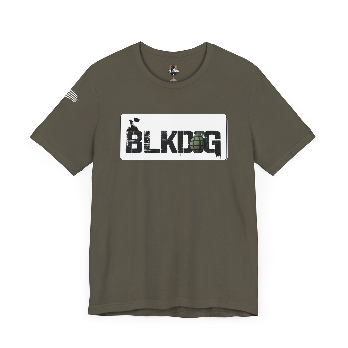 BLKDOG Graphic Unisex Short Sleeve Tee - Military Style Tee