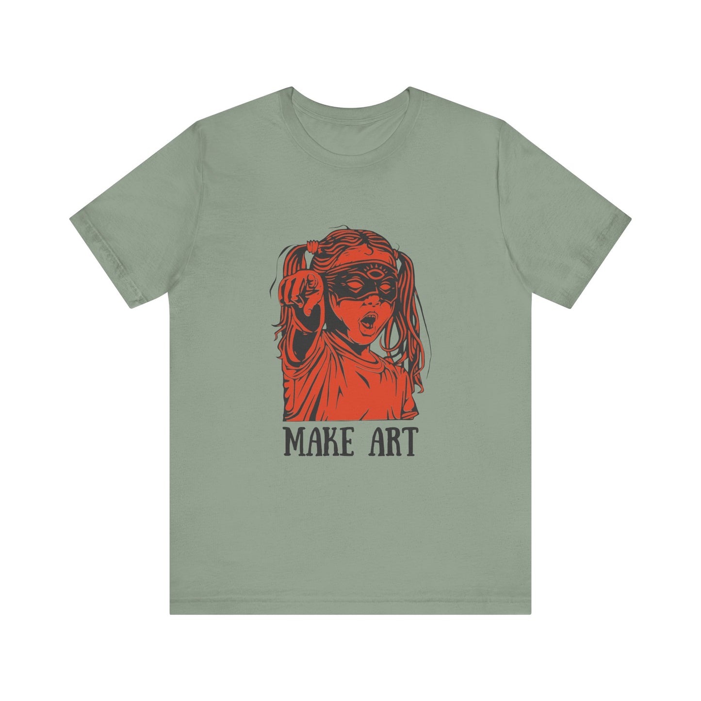 Make Art T-Shirt, Artist Tee, Creative Unisex Shirt, Graphic Design Top, Artistic Gift