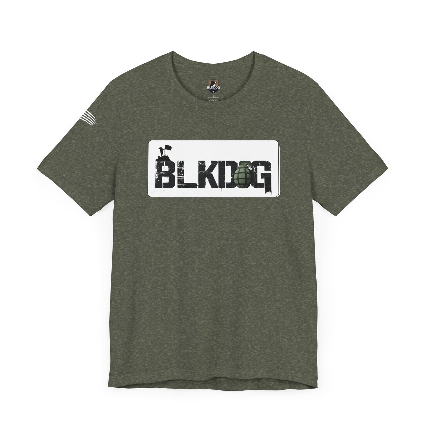 BLKDOG Graphic Unisex Short Sleeve Tee - Military Style Tee