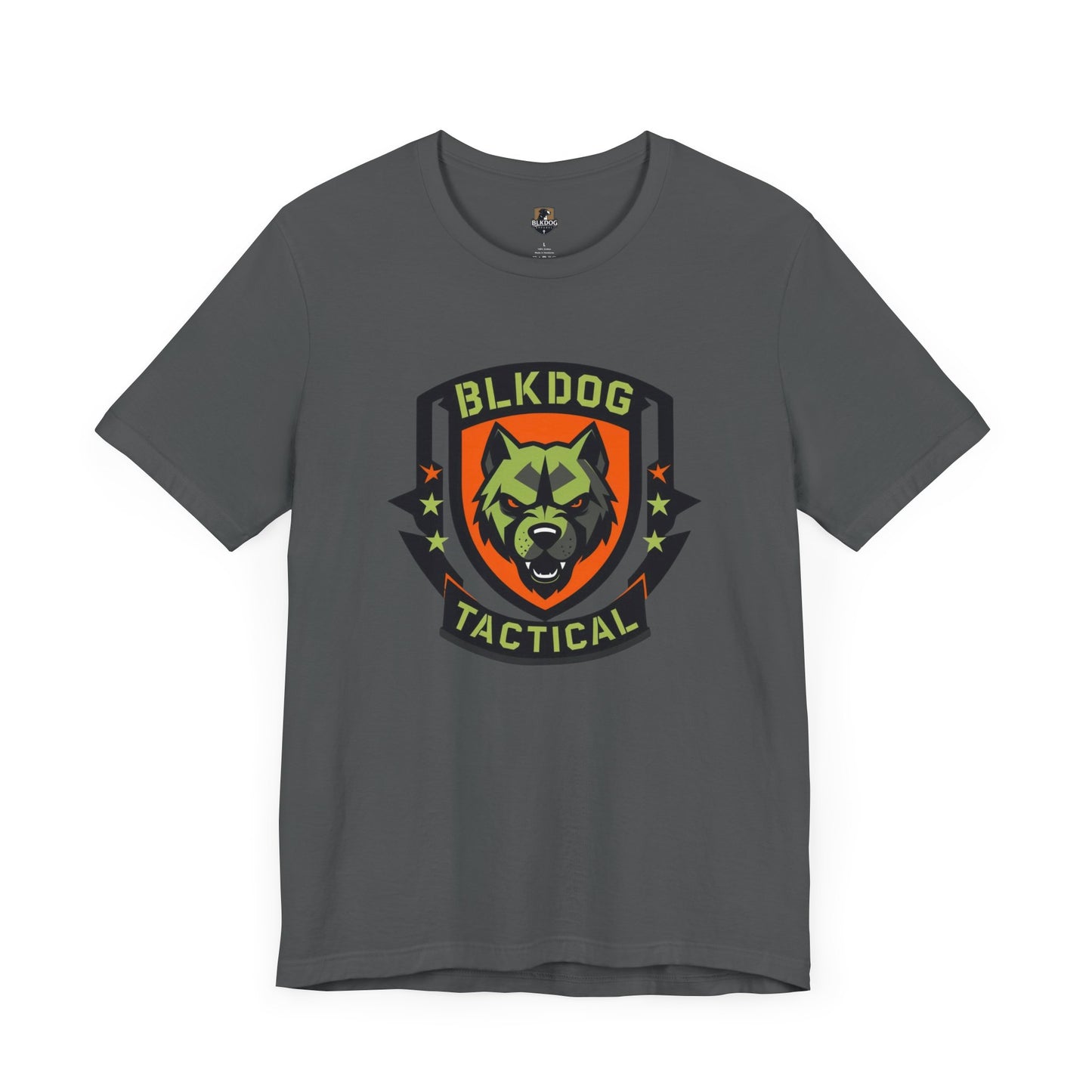 Tactical Graphic Tee Featuring BLKDOG Logo - Perfect for Military, Outdoor Adventures, Gifts, Brotherhood, Casual Wear