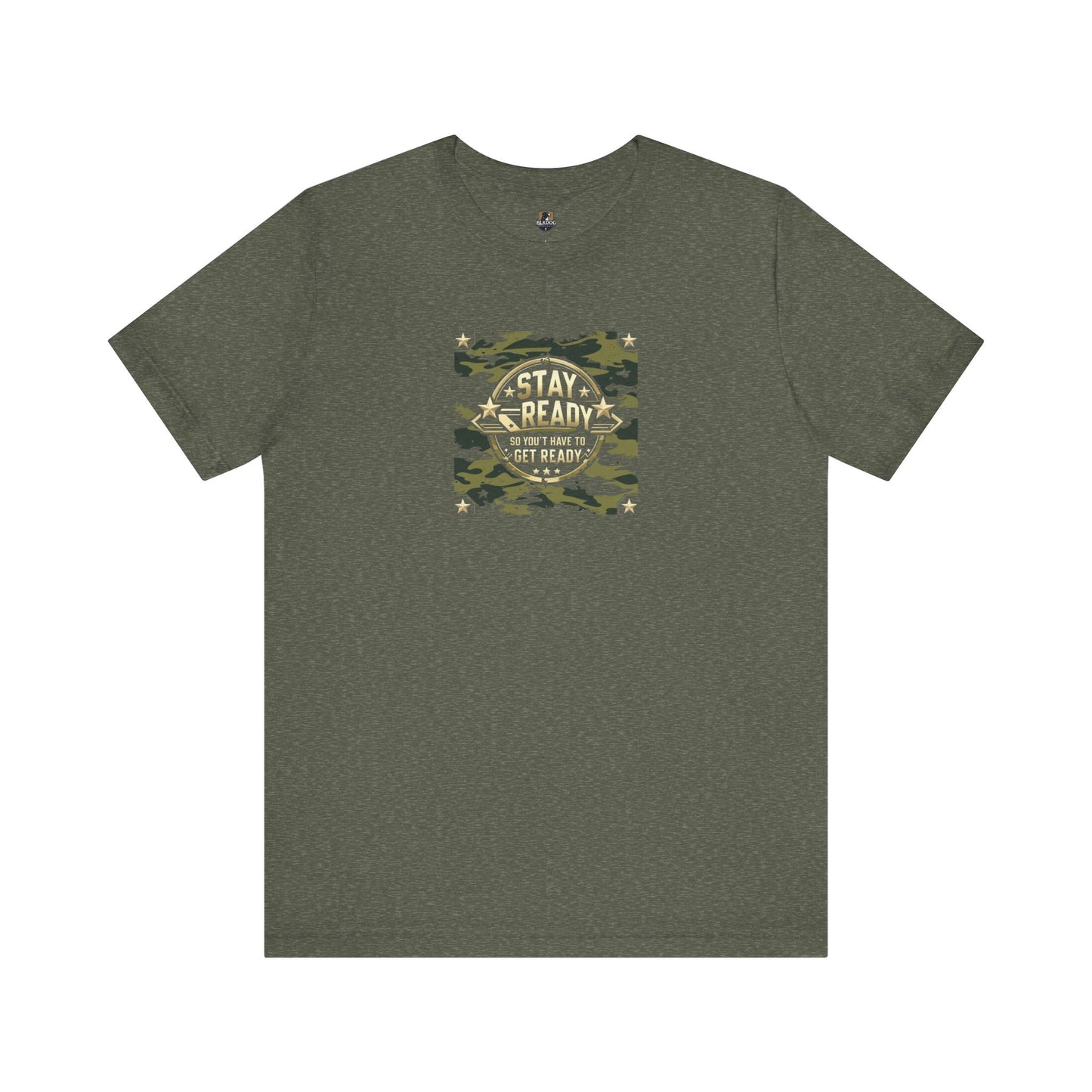 Camo Stay Ready Tee, Casual Unisex T-Shirt for Everyday Wear, Gift for Friends, Outdoor Adventures, Military Style Shirt