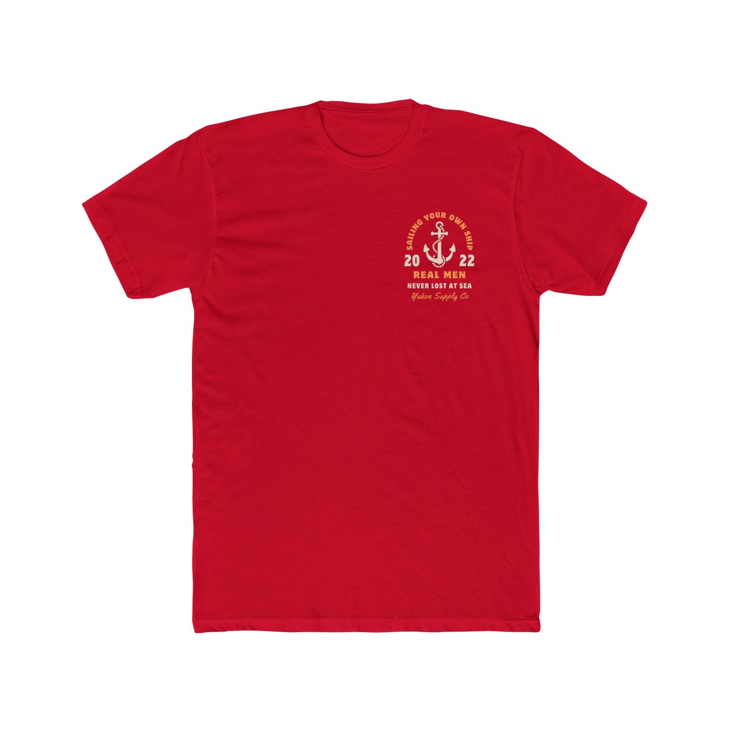 Real Men Lost at Sea - Men's Cotton Crew Tee