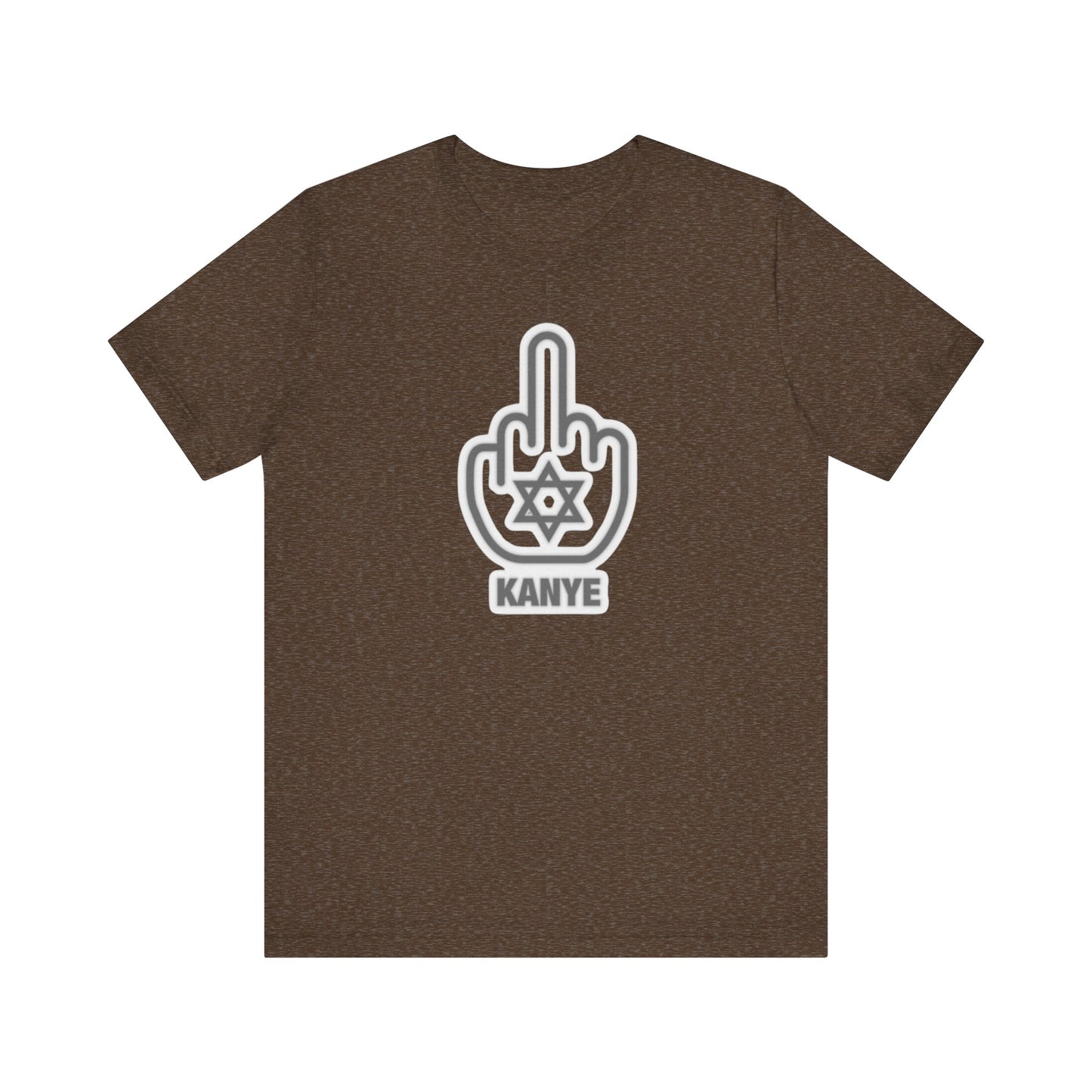 F Kanye - Middle Finger with Star of David - Tee Fight against Antisemitism