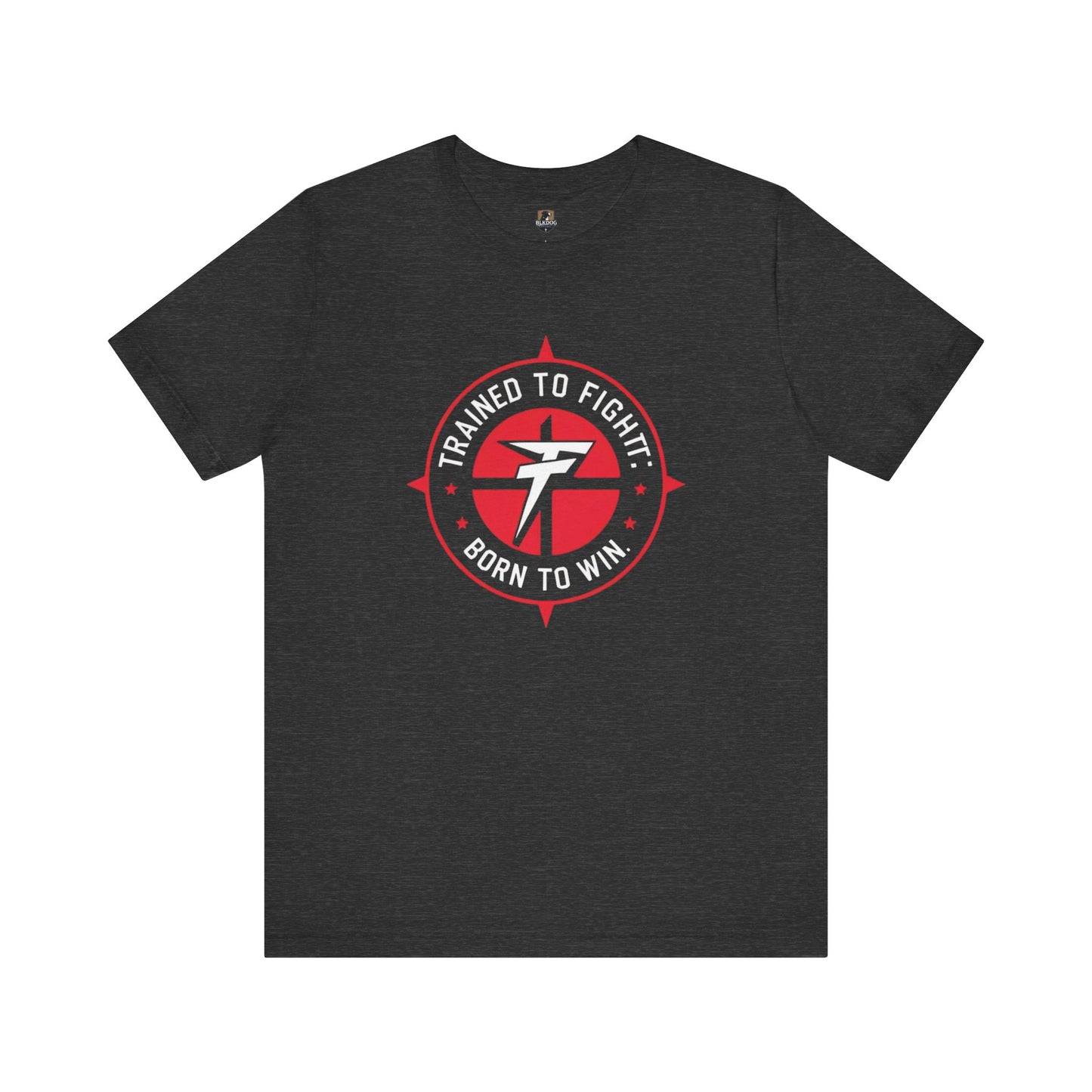 Motivational Fitness Tee - 'Trained to Fight: Born to Win' Unisex Jersey Shirt for Gym Lovers, Workout Gift, Inspirational Apparel, Fitness