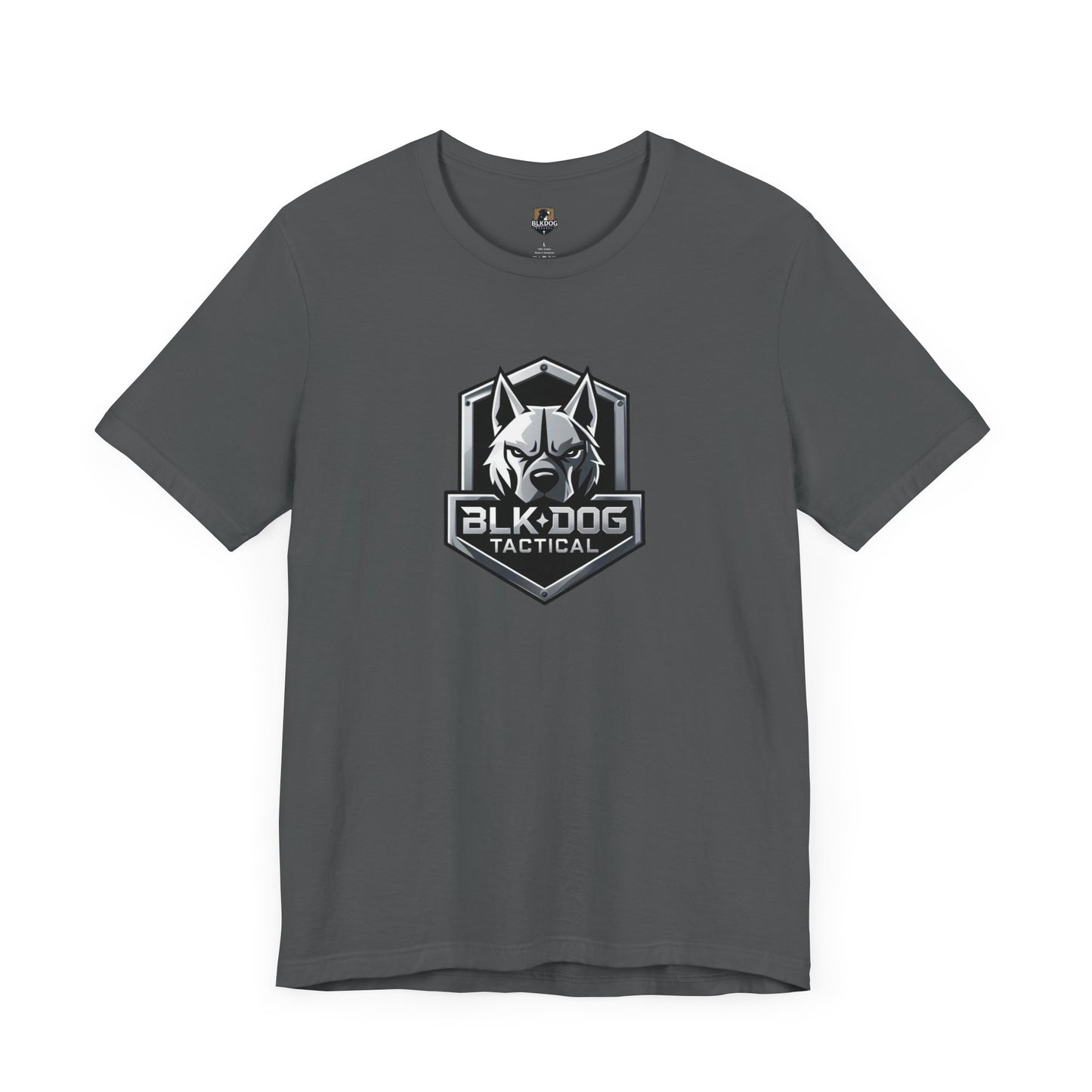 Tactical Graphic Tee - BLKDOG Tactical Design, Unisex Shirt for Dog Lovers, Gift for Pet Owners, Outdoor Adventure Wear, Casual Style