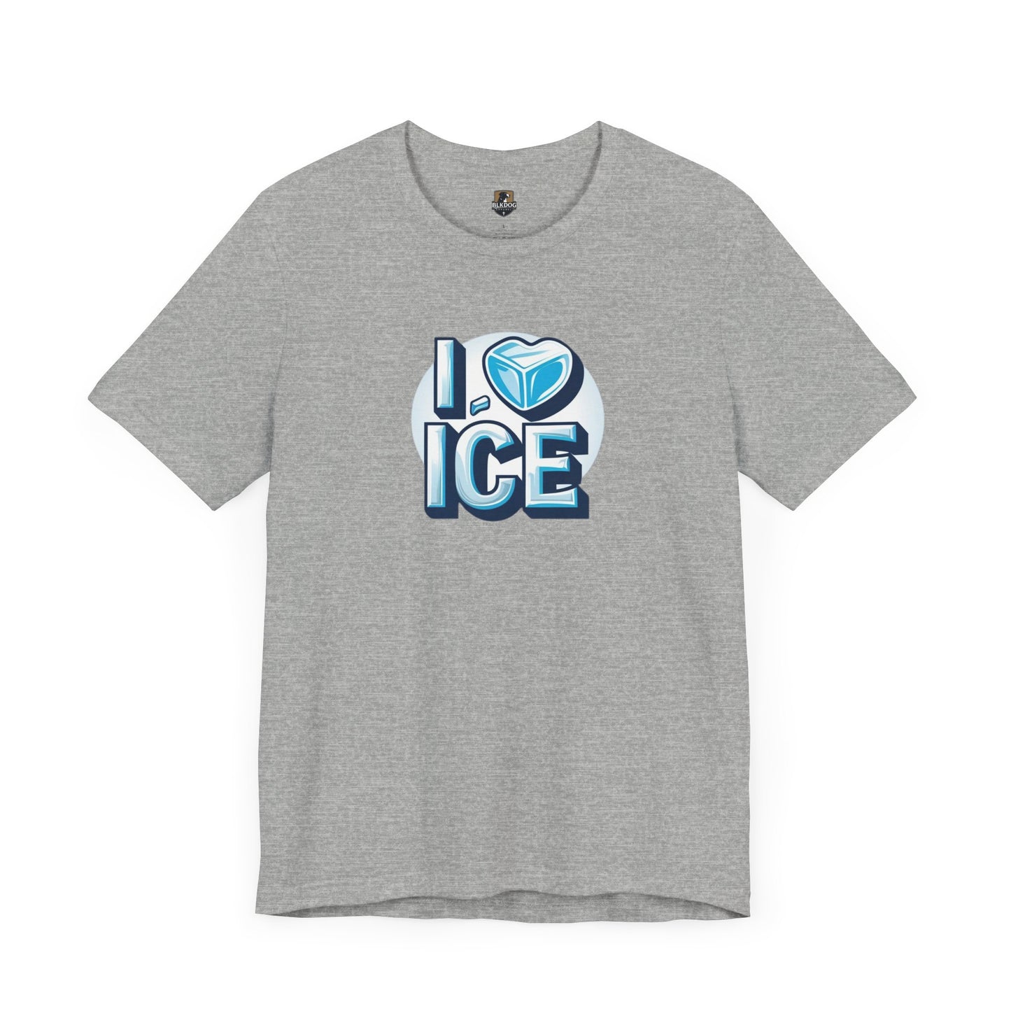 I Love Ice Unisex Short Sleeve Tee, Cute T-Shirt for Ice Cream Lovers, Summer Fashion, Gift for Friends, Ice Cream Party Attire