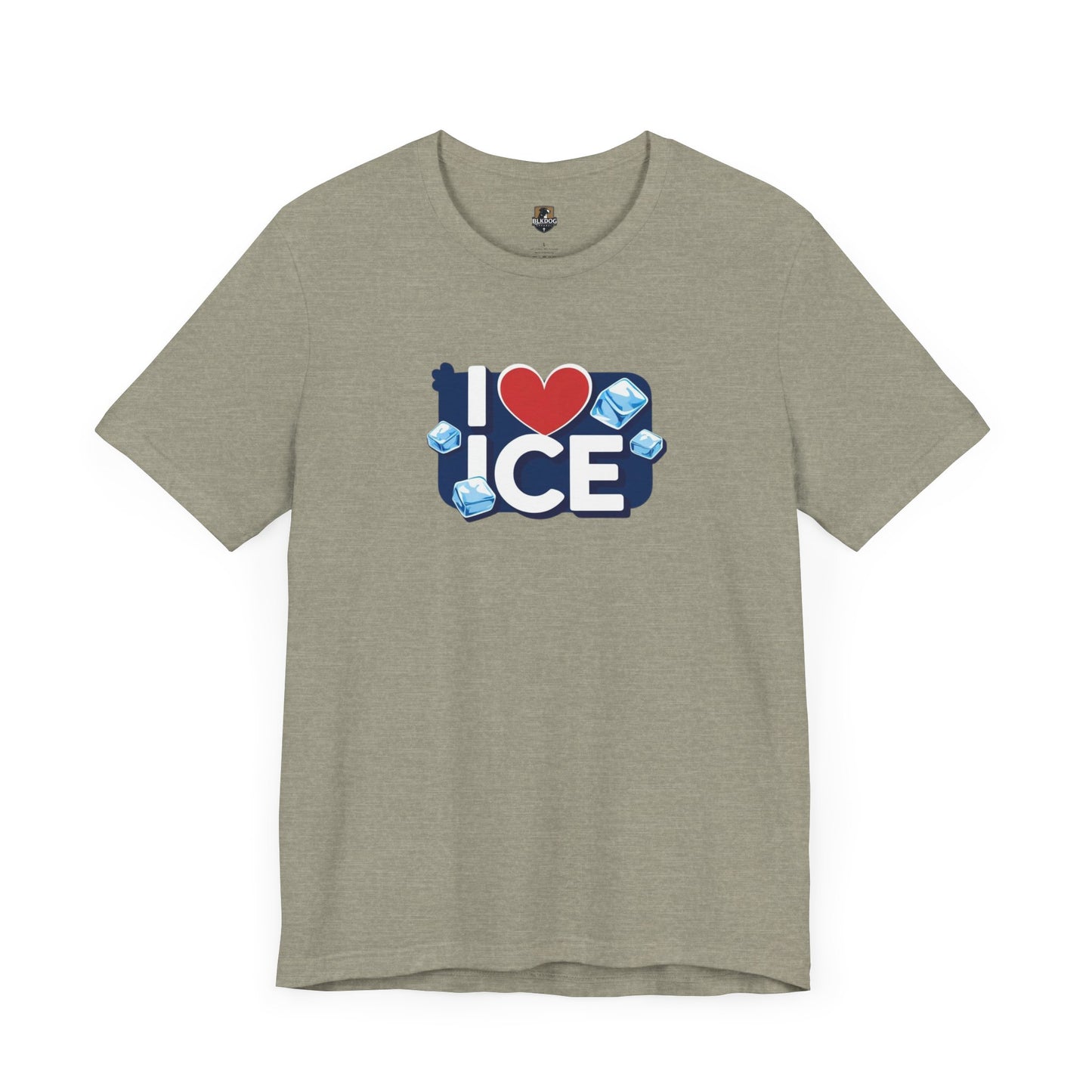 I Love Ice - Cool Unisex Jersey Tee, Fun Summer Casual Wear, Unique Gift for Ice Lovers, Cute Graphic T-Shirt, Festival Fashion