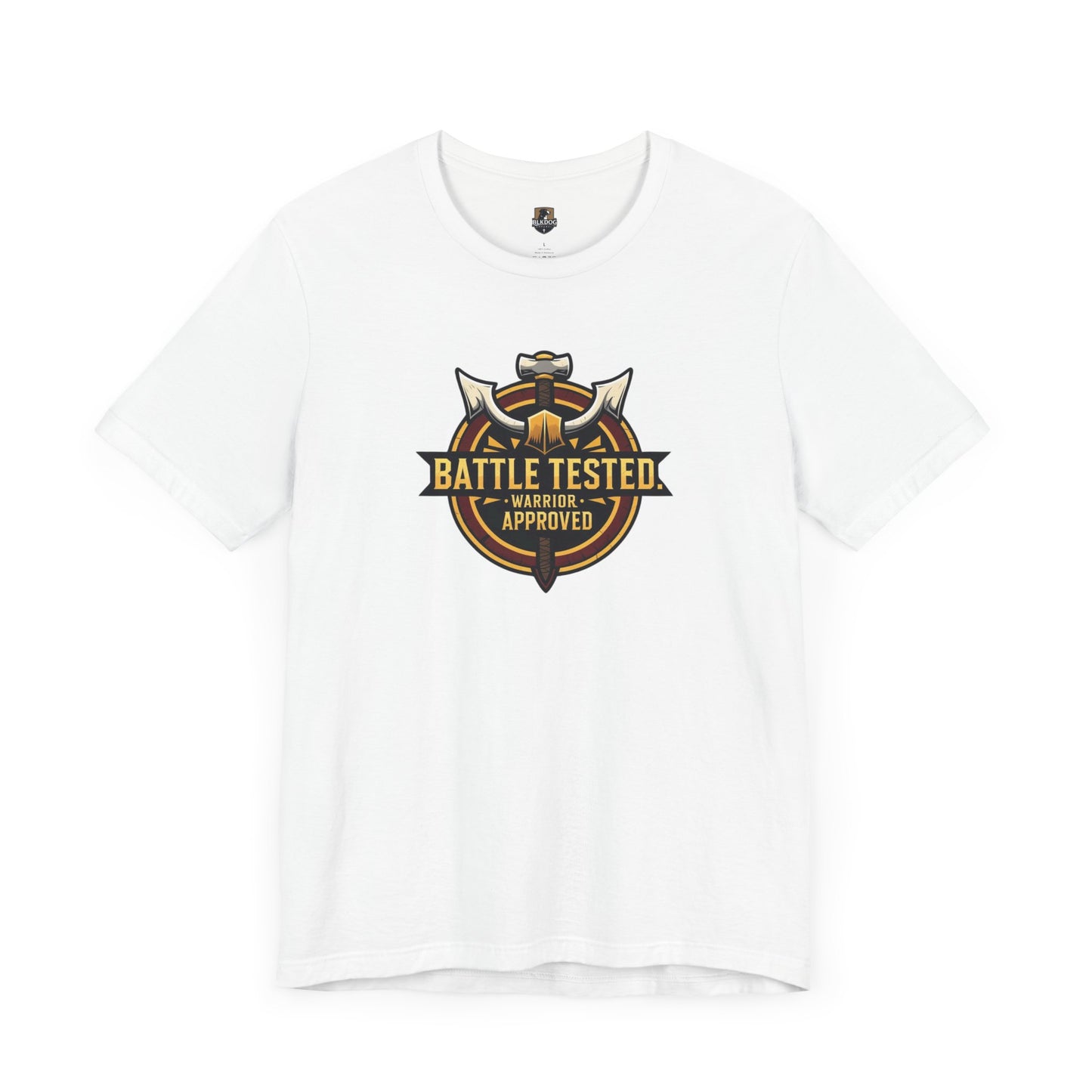 Battle Tested...Warrior Approved Unisex Jersey Tee, Graphic Tee, Casual Wear, Gifts for Him, Birthday Shirt, Warrior Apparel