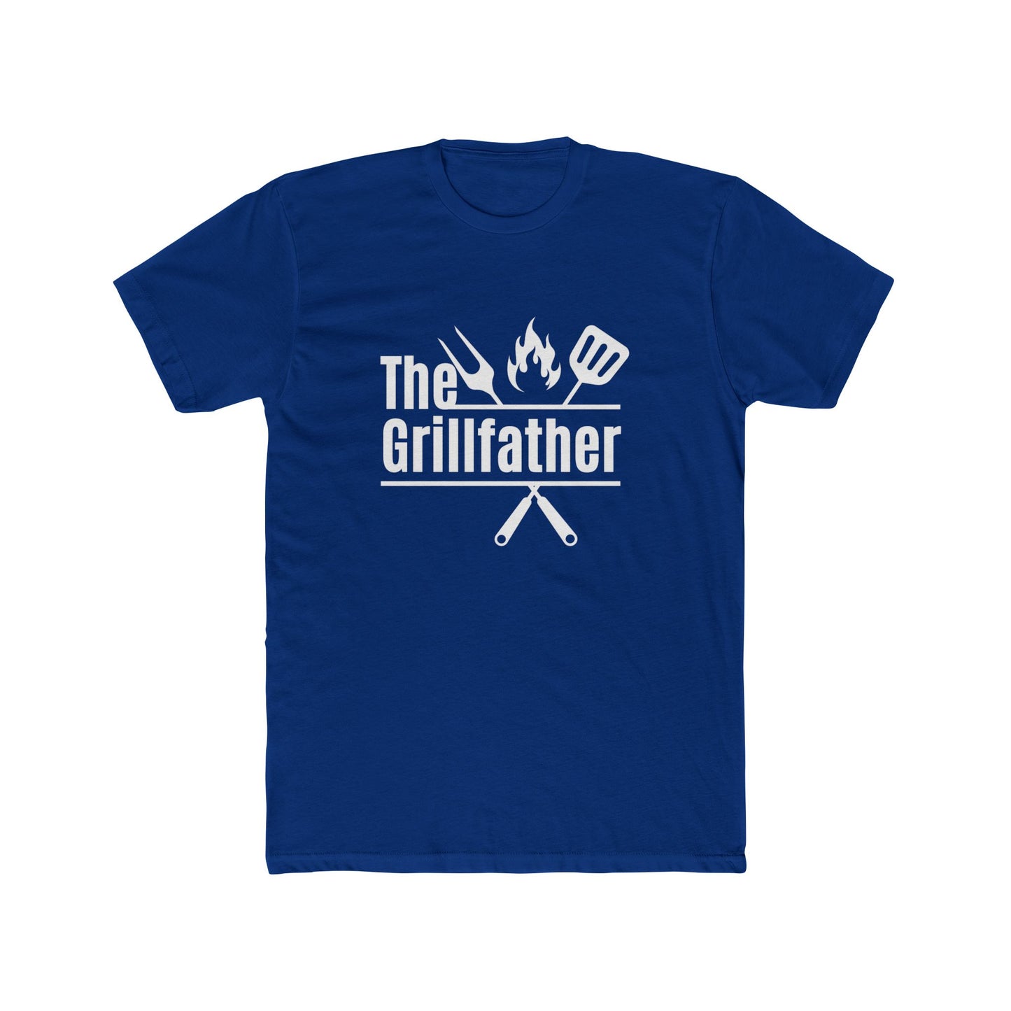 Father's Day T-Shirt - The Grill Father - Men's Cotton Crew Tee