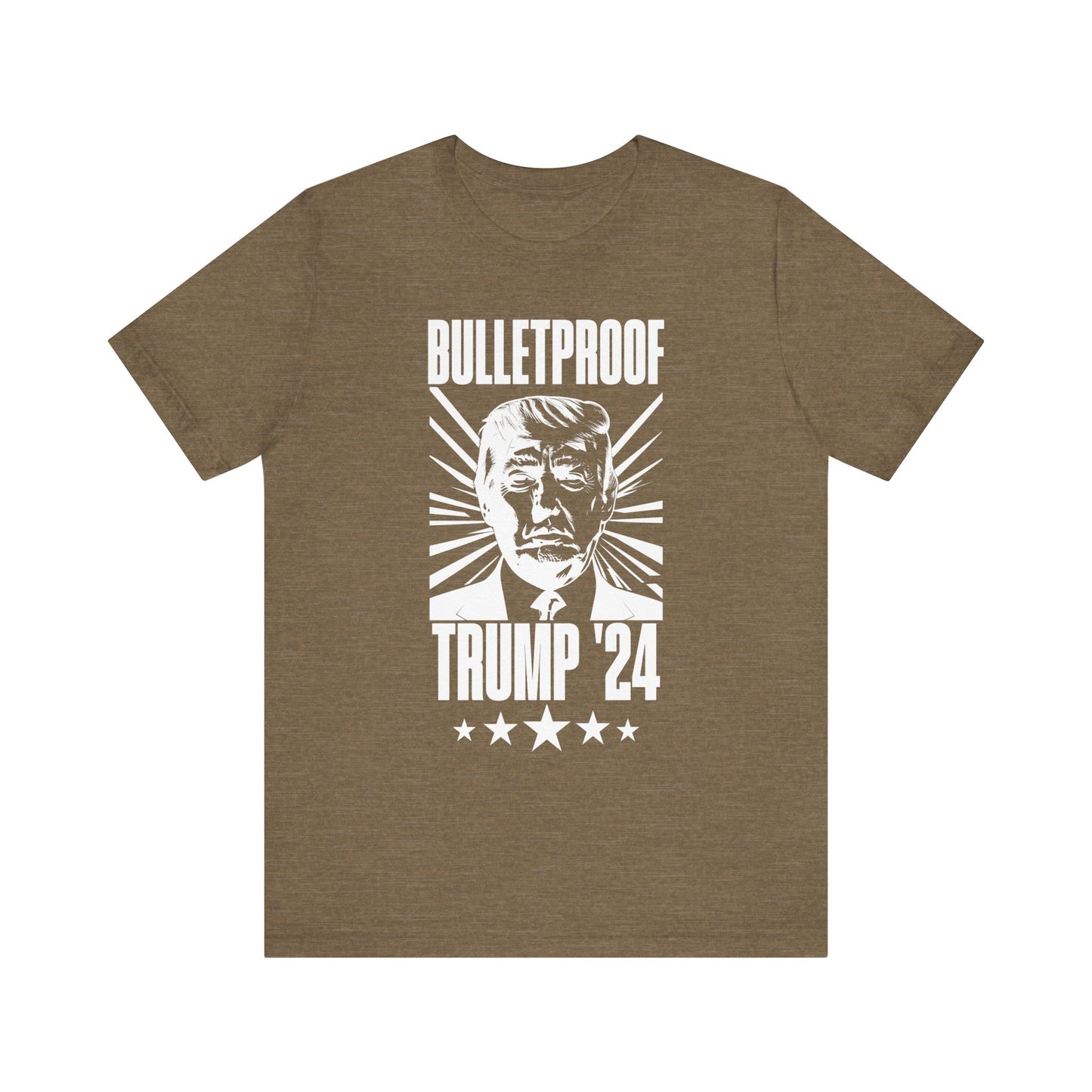 Bulletproof - Trump 24 - White Logo - Unisex Jersey Short Sleeve Tee