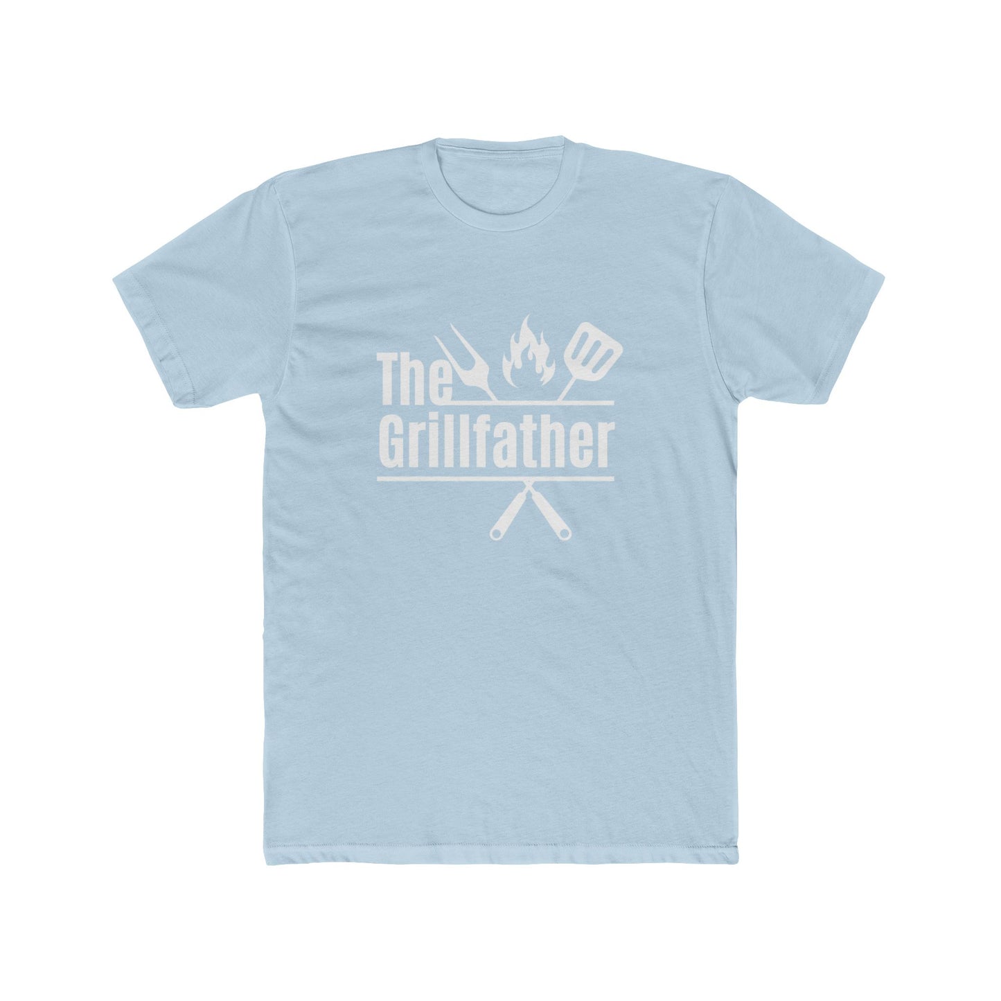 Father's Day T-Shirt - The Grill Father - Men's Cotton Crew Tee