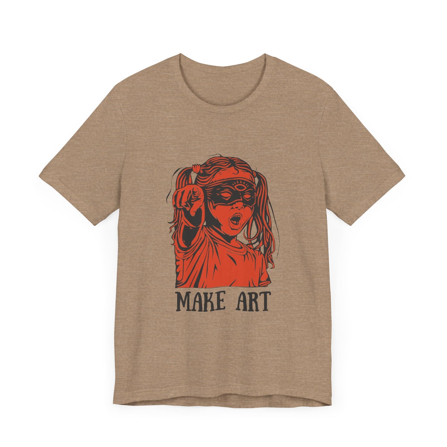 Make Art T-Shirt, Artist Tee, Creative Unisex Shirt, Graphic Design Top, Artistic Gift
