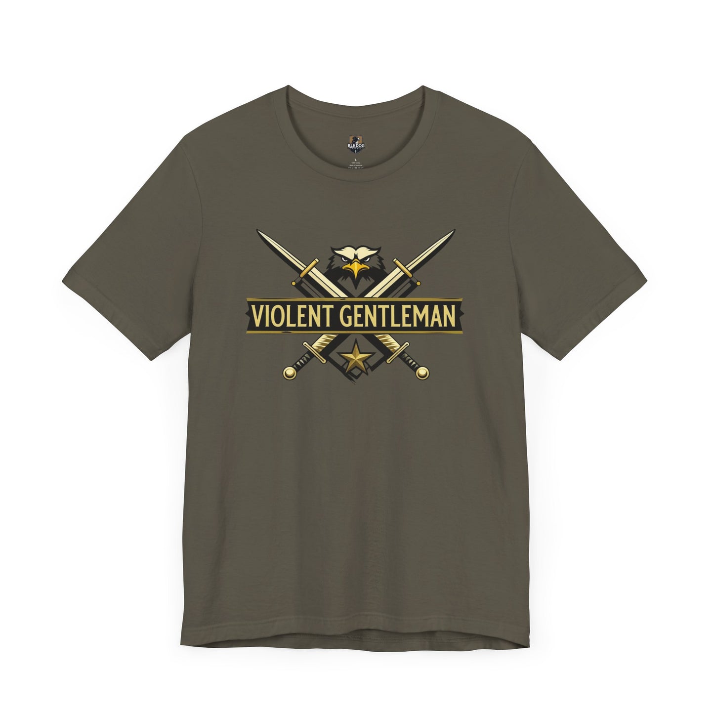 Violent Gentleman Tee, Unisex Jersey Shirt, Classic Casual Wear, Perfect Gift for Him, Graphic Tee for All Occasions