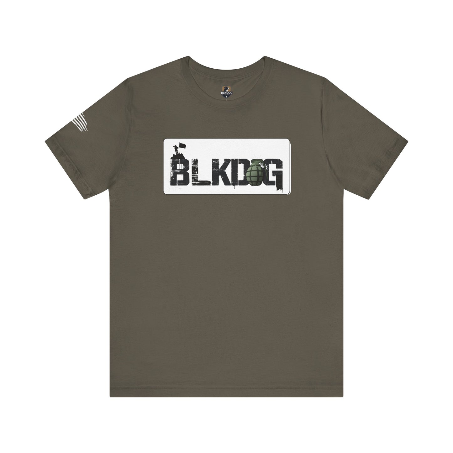 BLKDOG Graphic Unisex Short Sleeve Tee - Military Style Tee