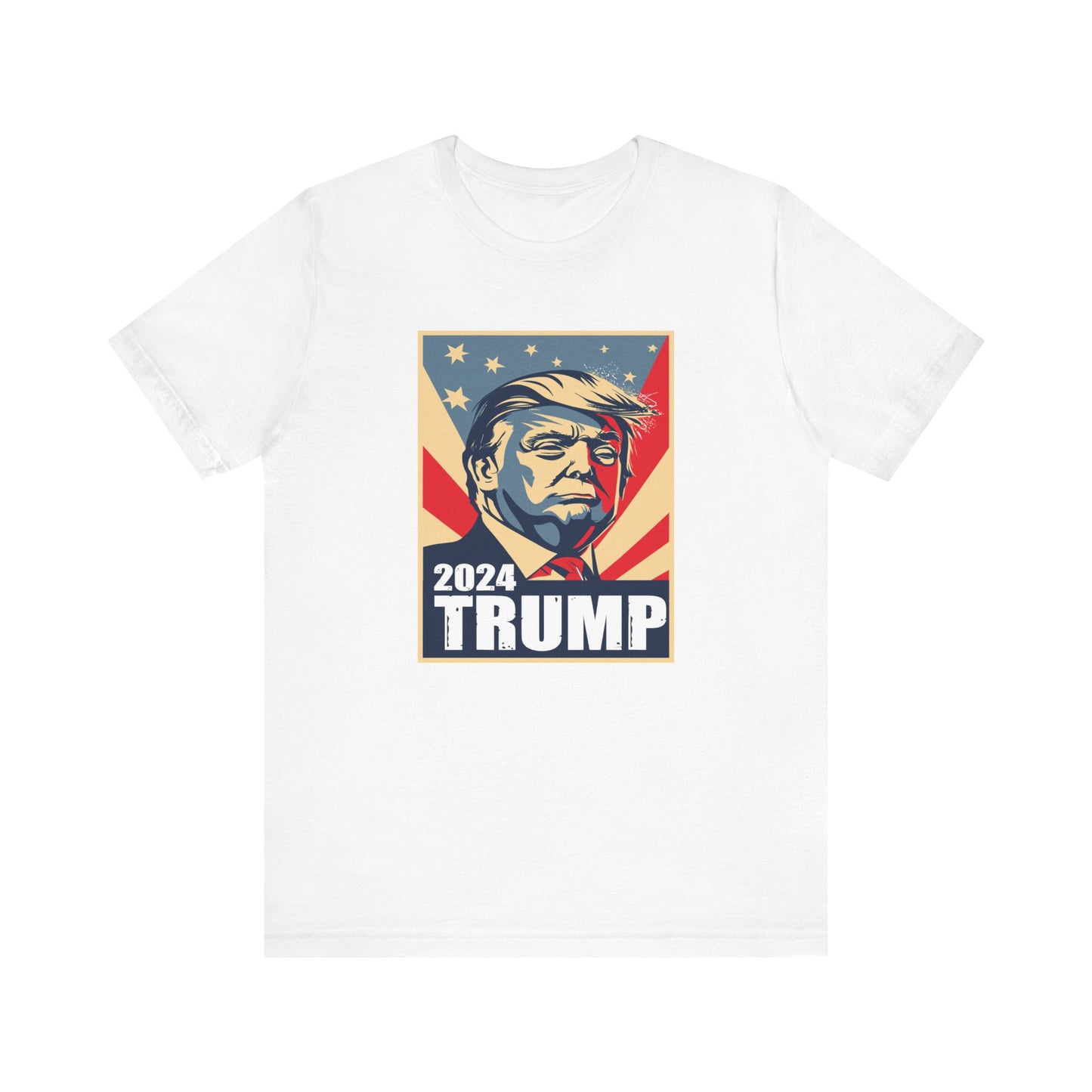 Trump24 - Bust of Trump - #trump24 - Unisex Jersey Short Sleeve Tee