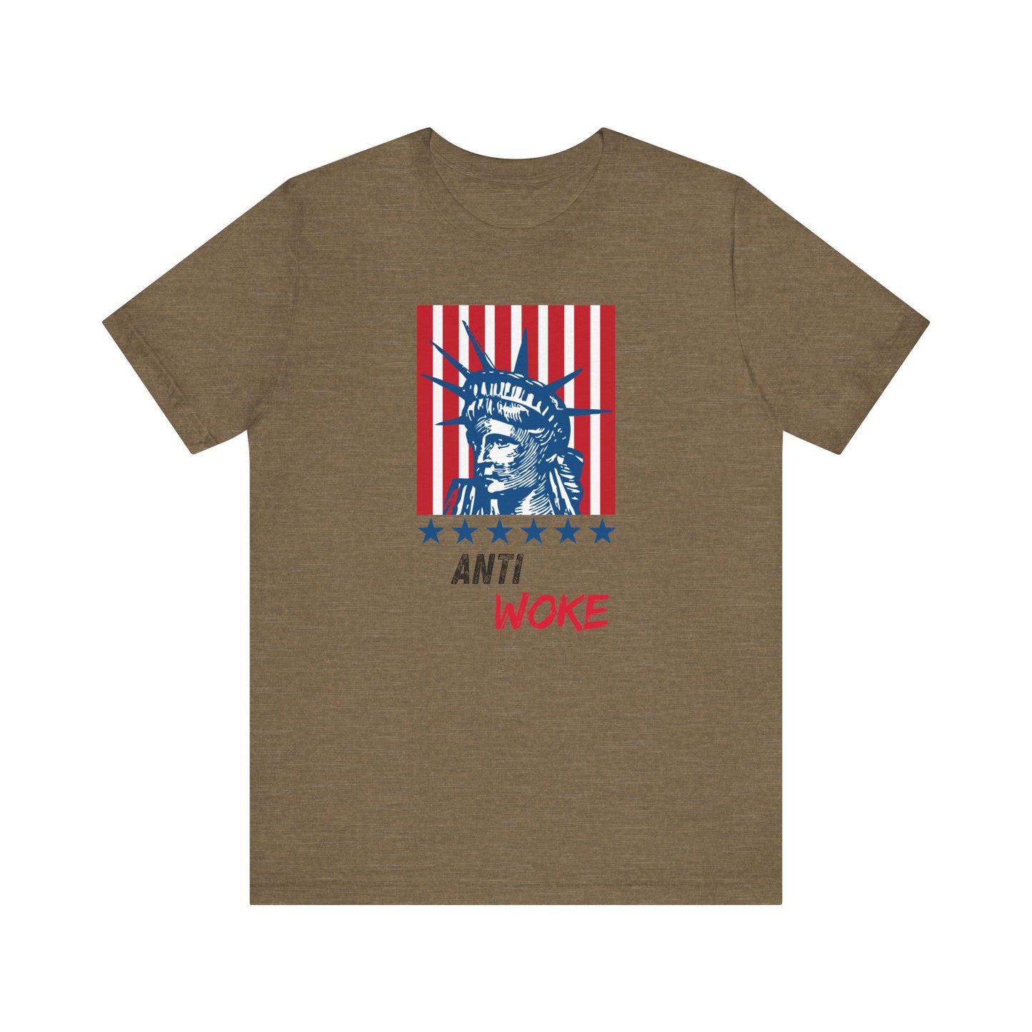 Anti-Woke Unisex Tee, Political Statement Graphic Shirt, Protest Apparel, Social Commentary Top, Activist Clothing, Controversial Design