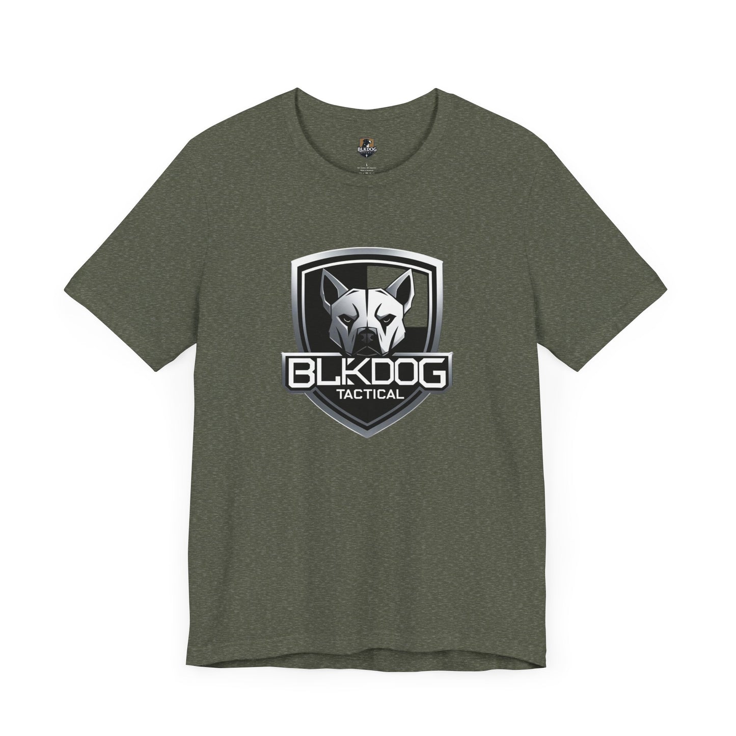 BLKDOG Tactical Unisex Jersey Tee, Graphic Tee, Casual Wear, Gift for Dog Lovers, Military Inspired, Everyday Comfort