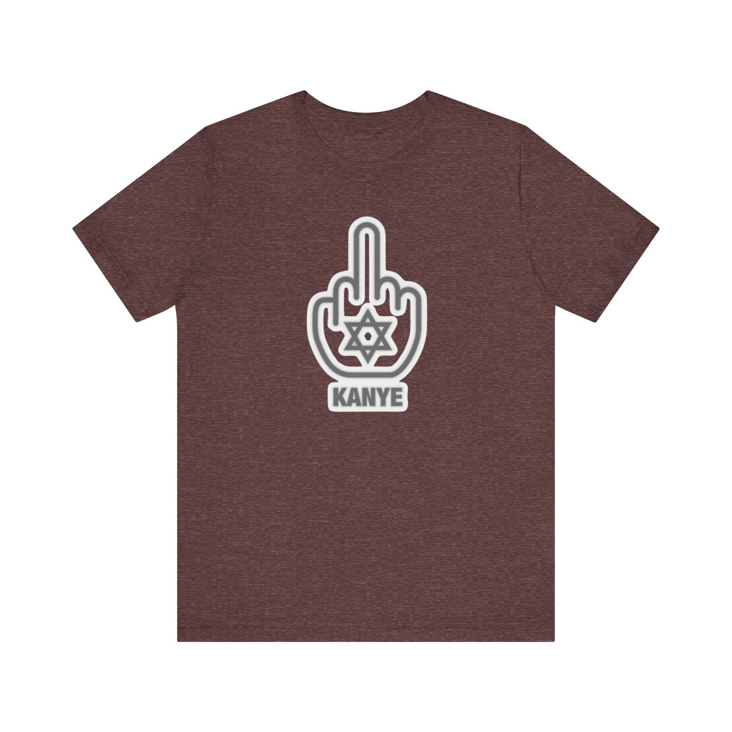 F Kanye - Middle Finger with Star of David - Tee Fight against Antisemitism