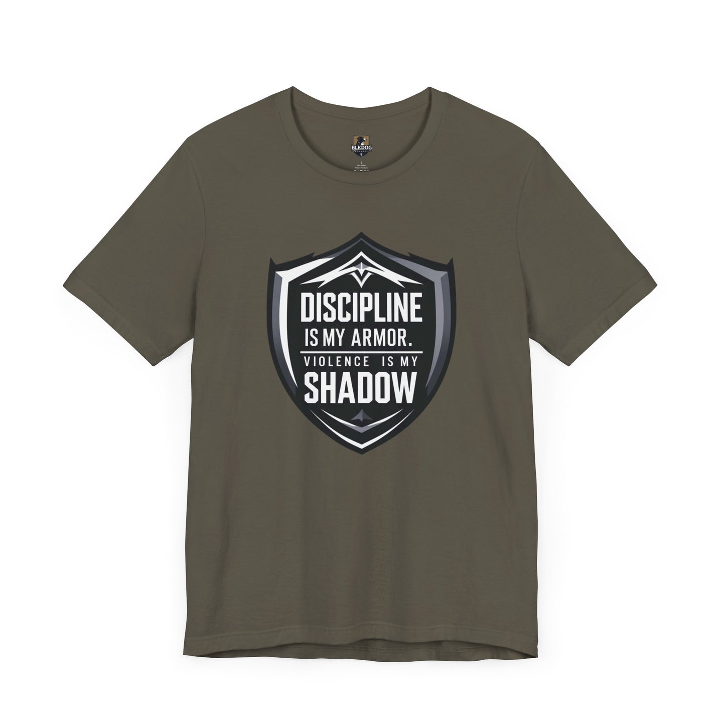 Discipline Is My Armor Unisex Tee, Motivational T-Shirt for Fitness Lovers, Inspirational Gift, Sportswear, Casual Wear