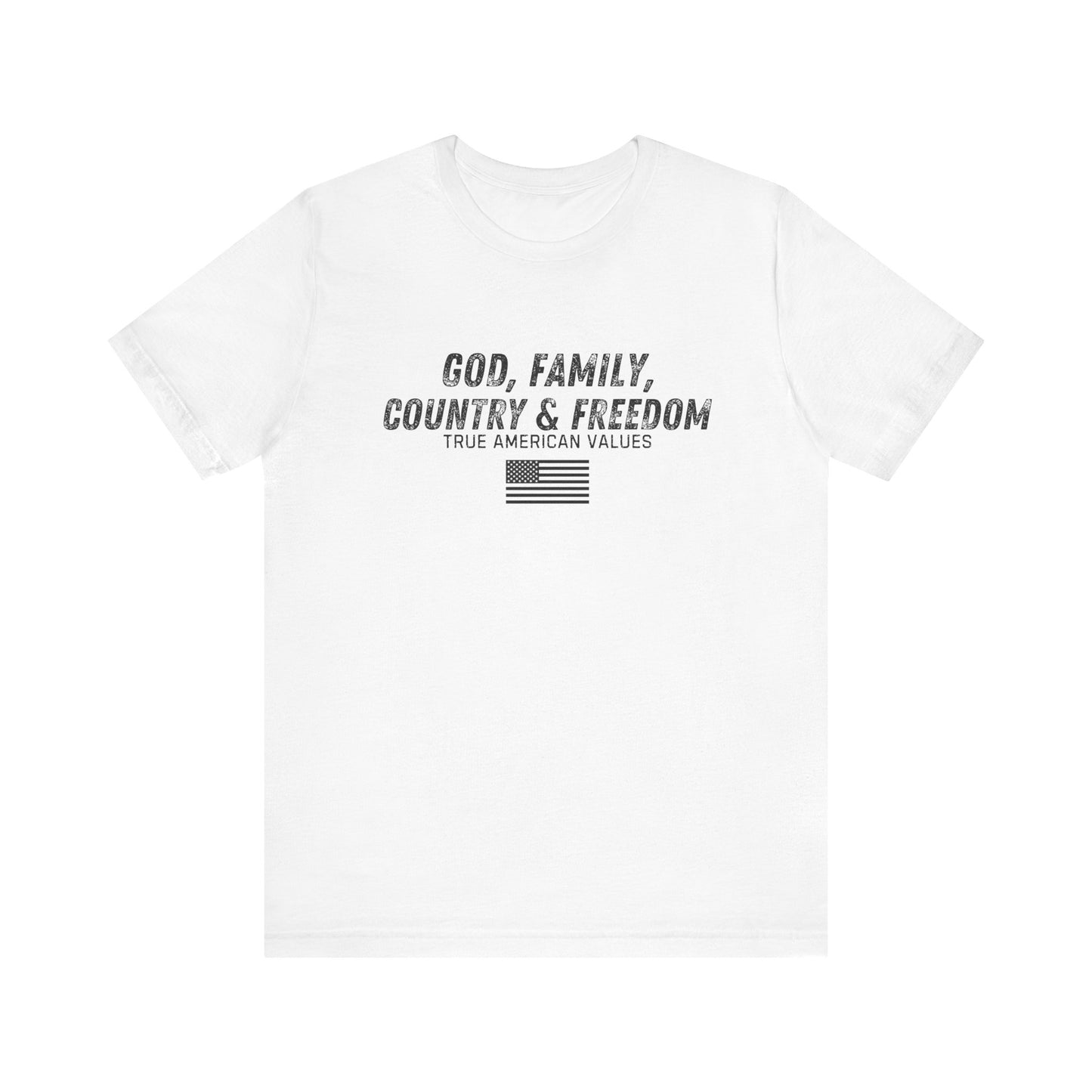 God Family Country Freedom Unisex Tee, Patriotic America Shirt, USA Independence Day Top, American Pride Tshirt, 4th of July Gift