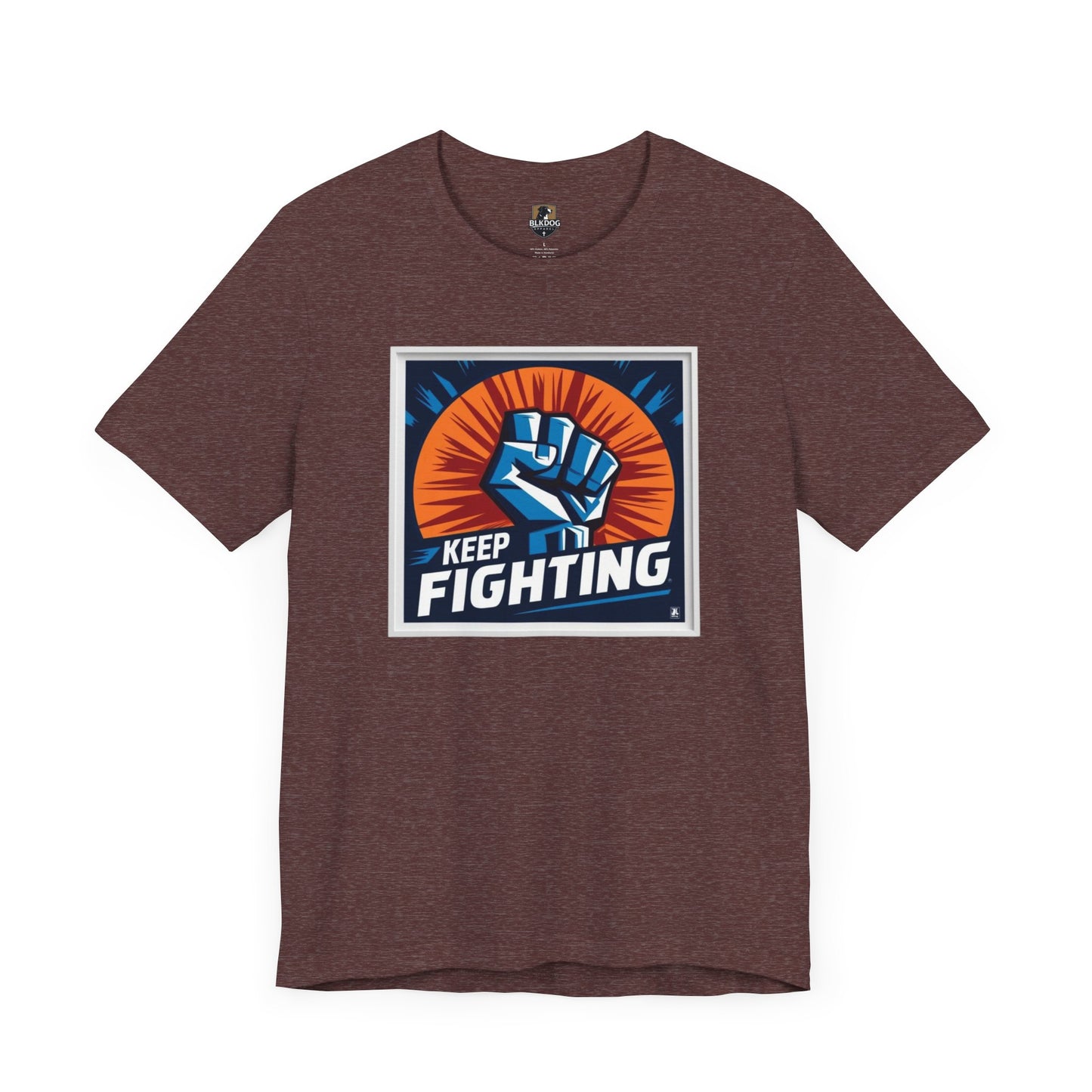 Keep Fighting Unisex Short Sleeve Tee - Inspirational Graphic T-Shirt for Motivation & Support